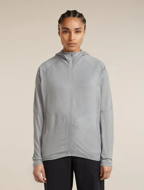 Women's 150 MerinoFine™ Ace Long Sleeve Zip Hoodie made by Icebreaker