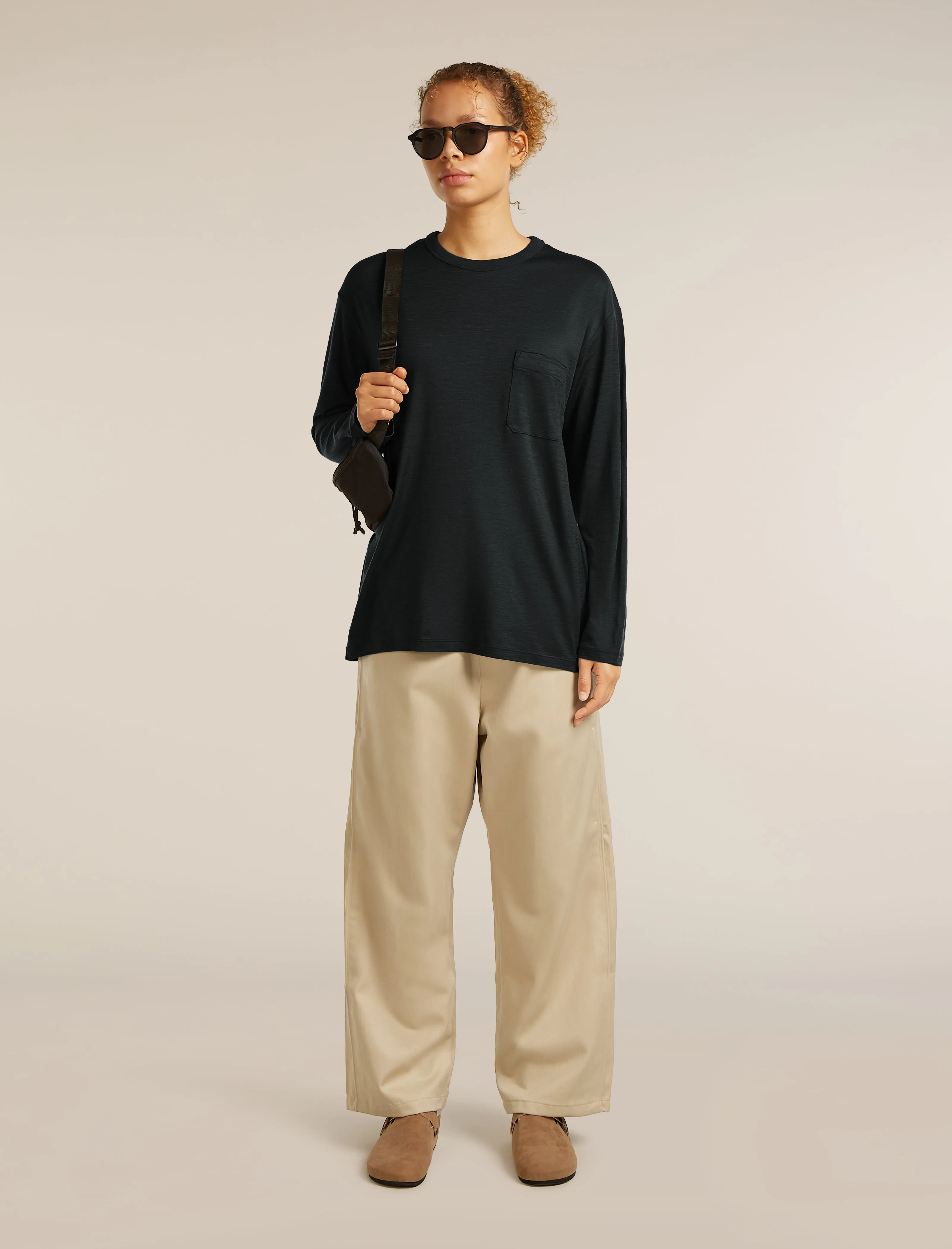 Unisex Merino 150 Long Sleeve Tee Stripe sold by Icebreaker product image thumbnail 3