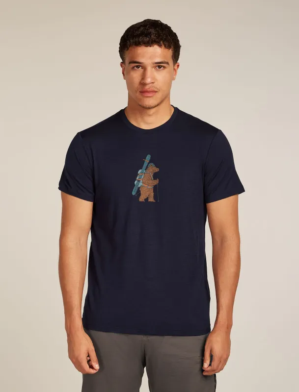 Men's Merino 150 Tech Lite Short Sleeve T-Shirt Bear Tour made by Icebreaker