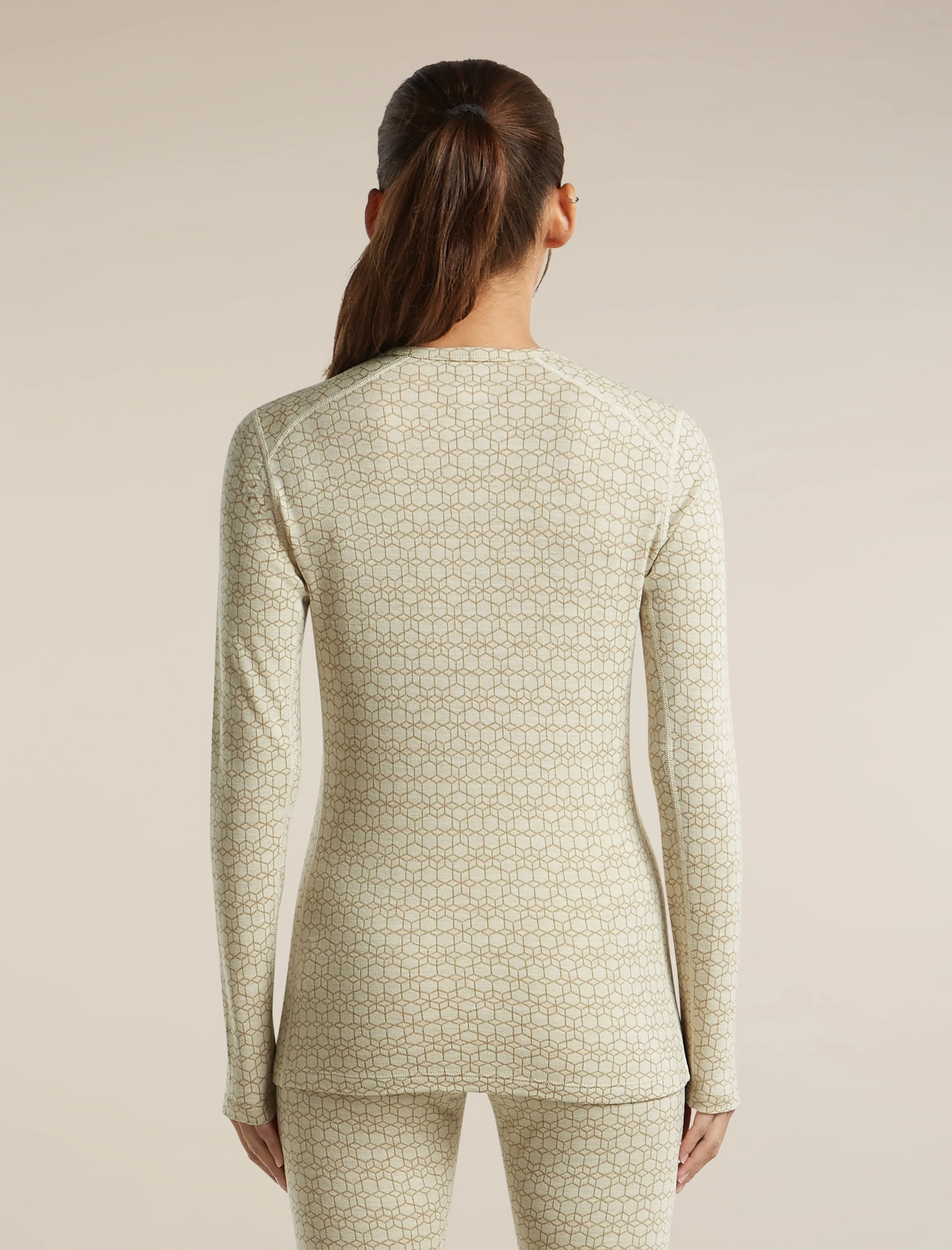 Women's Merino 260 Oasis Vertex Long Sleeve Thermal Crewe Alpine Geo sold by Icebreaker product image thumbnail 2