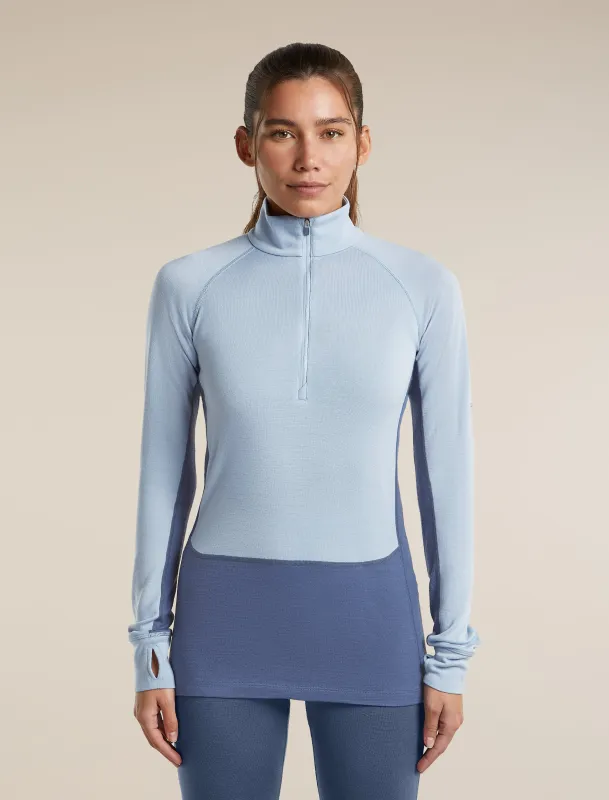 Women's Merino 260 ZoneKnit™ Long Sleeve Thermal Half Zip made by Icebreaker