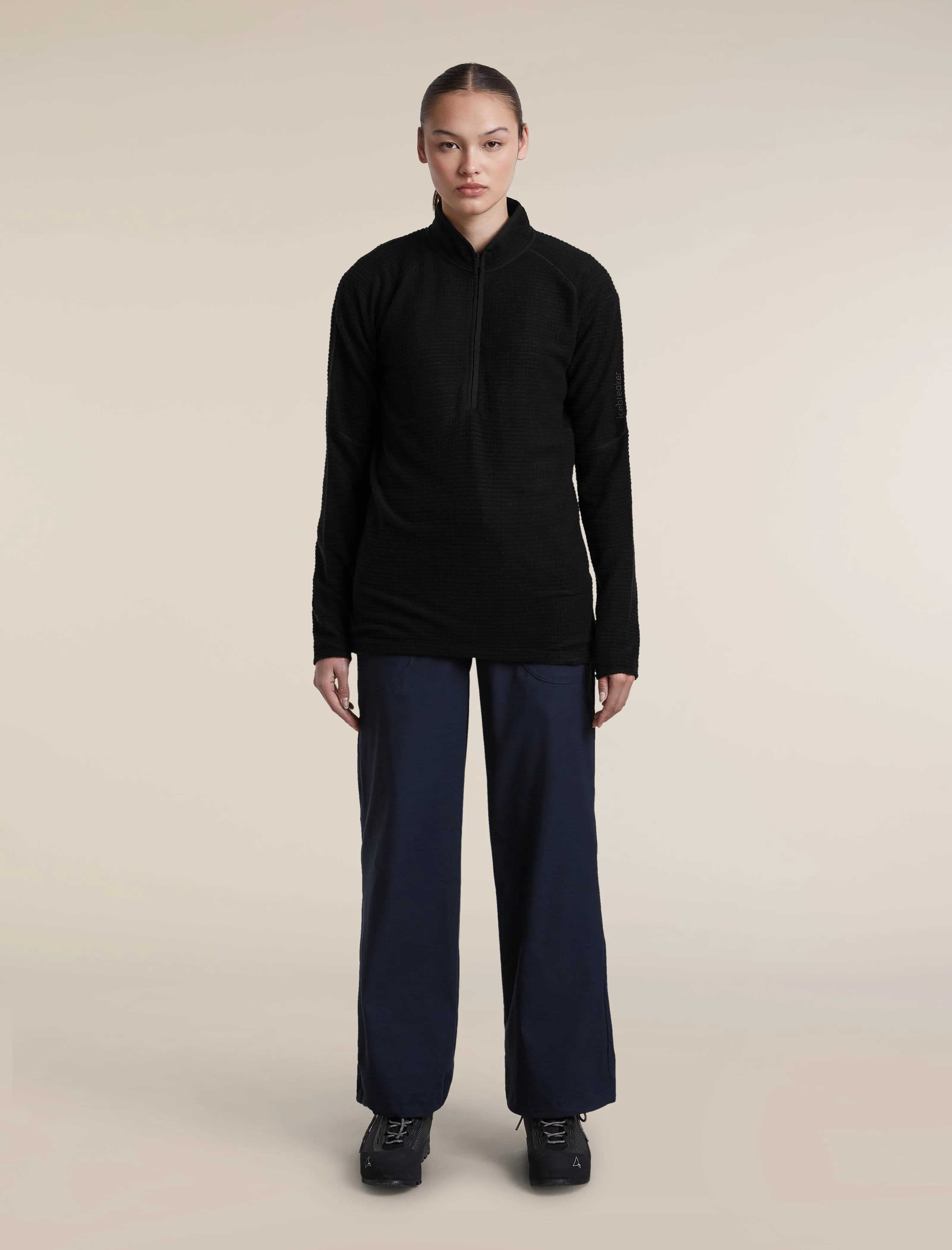 Women's Merino 400 RealFleece™ Grid Peaksland Long Sleeve Half Zip sold by Icebreaker product image thumbnail 3