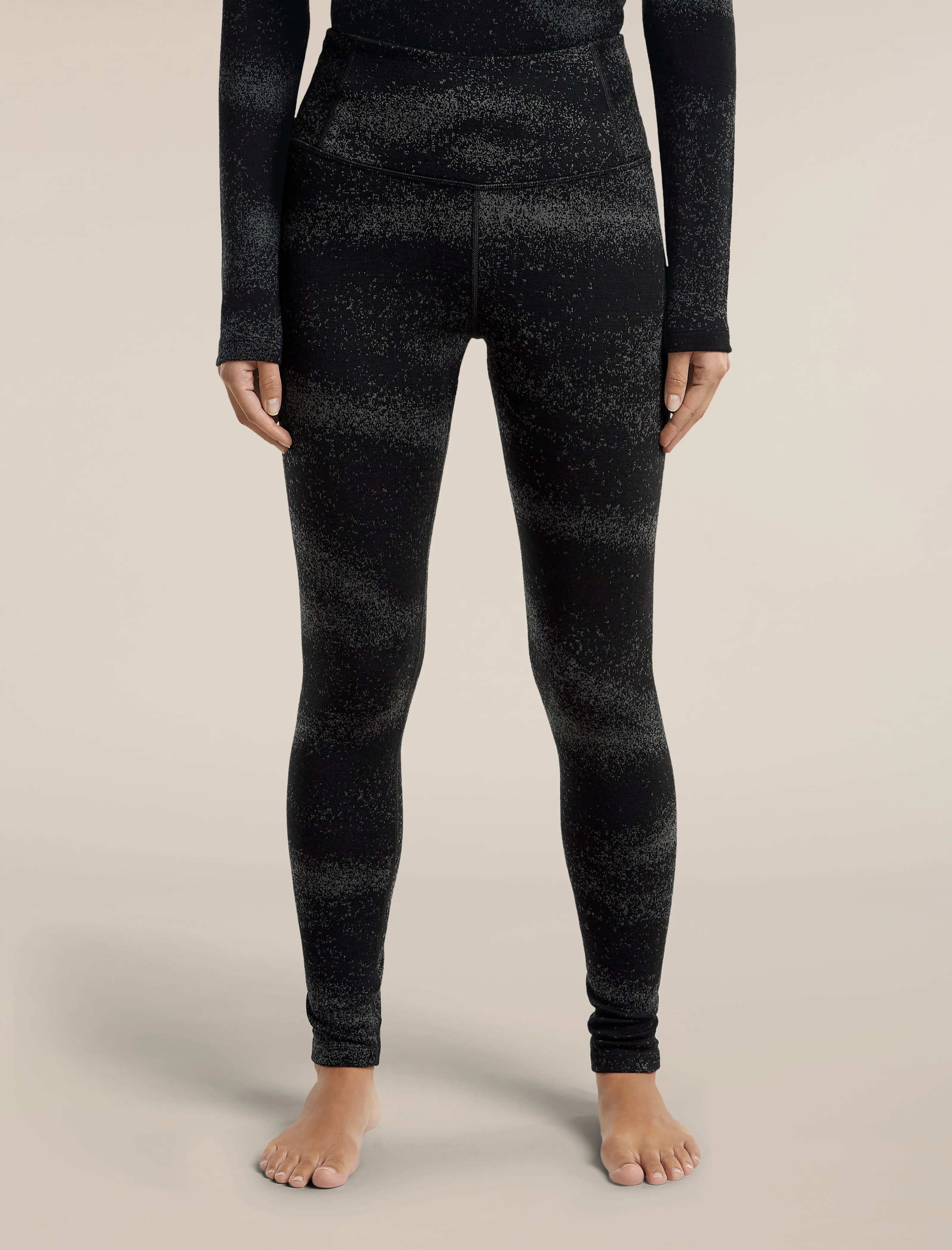 Women's Merino 260 Oasis Vertex High Rise Thermal Leggings Chillwave sold by Icebreaker