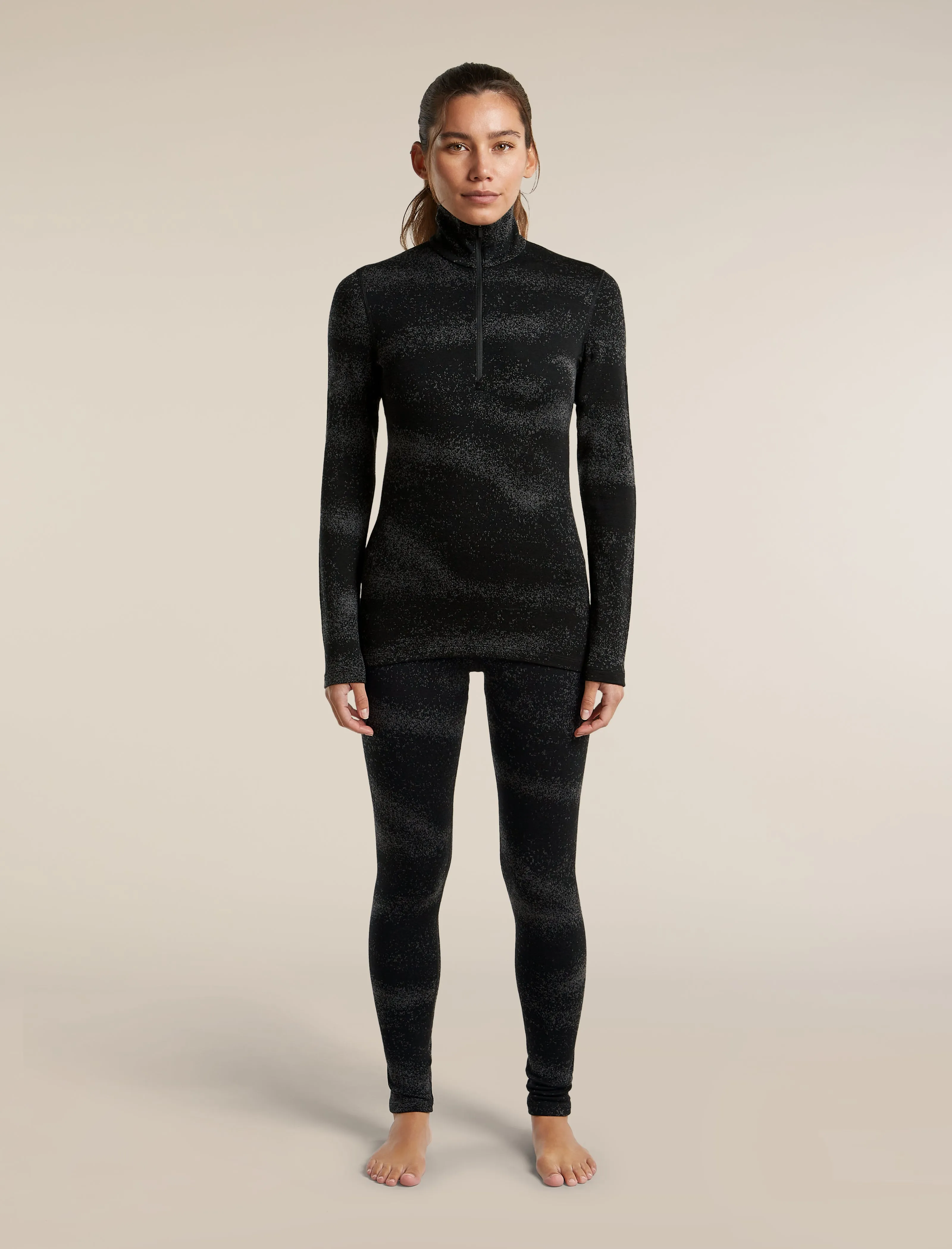Women's Merino 260 Oasis Vertex High Rise Thermal Leggings Chillwave sold by Icebreaker product image thumbnail 3