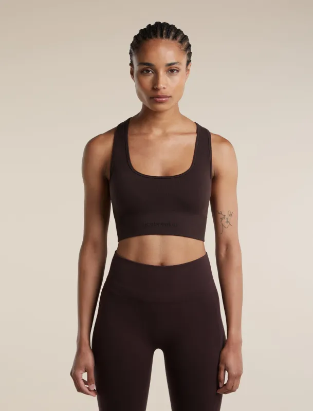 Women's Merino Blend 260 Zoneknit™ Seamless Bra made by Icebreaker