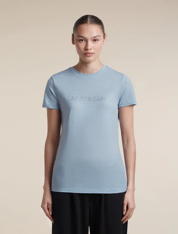 Women's Merino 150 Tech Lite Short Sleeve Tee IB Stitchline made by Icebreaker