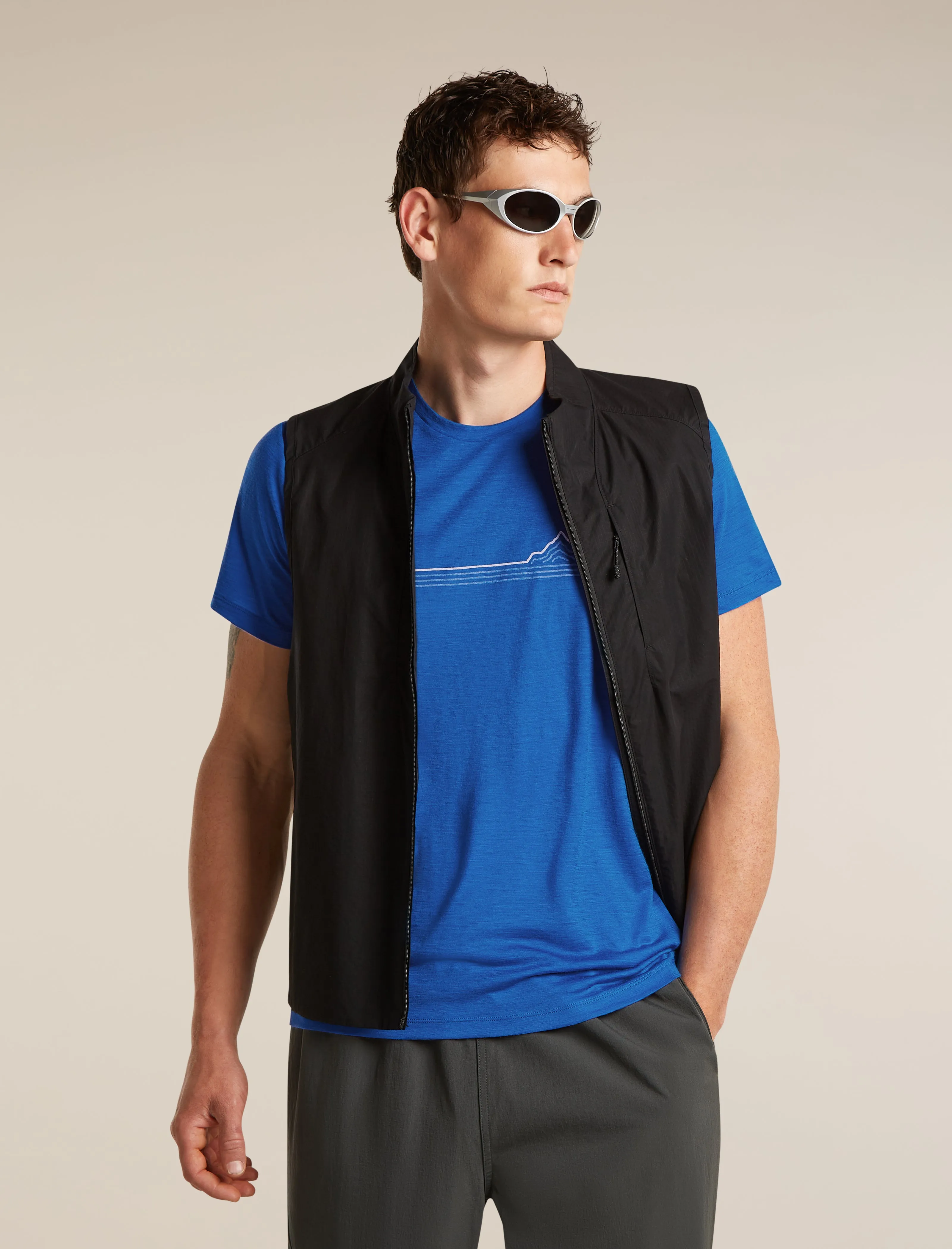 Men's Merino 150 Tech Lite Short Sleeve Tee Range Stripes sold by Icebreaker product image thumbnail 5