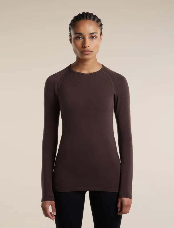 Women's Merino Blend 260 Zoneknit™ Seamless Long Sleeve Crewe Thermal Top made by Icebreaker