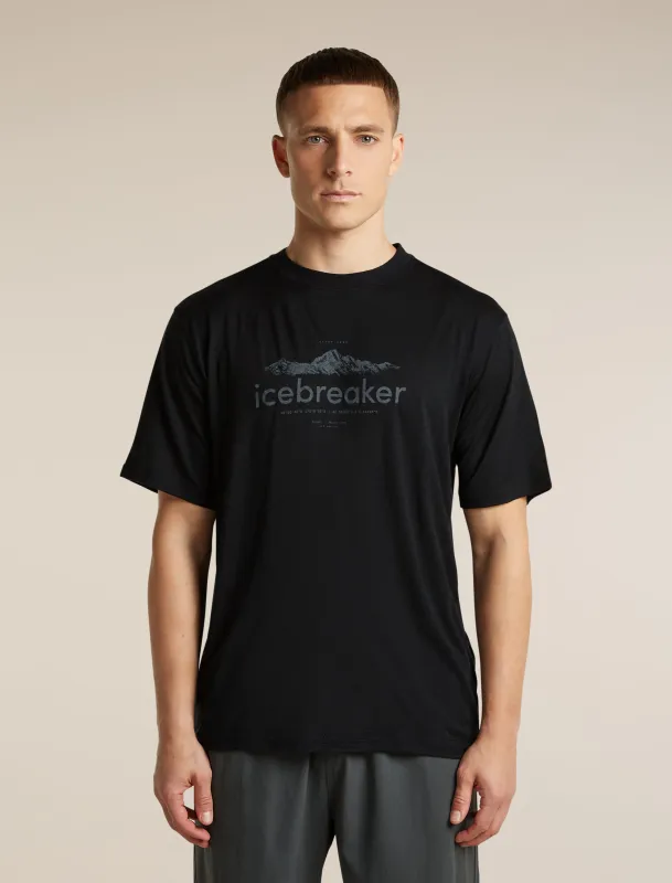 Men's Merino 150 Tech Lite Short Sleeve Relaxed Tee icebreaker Heritage made by Icebreaker