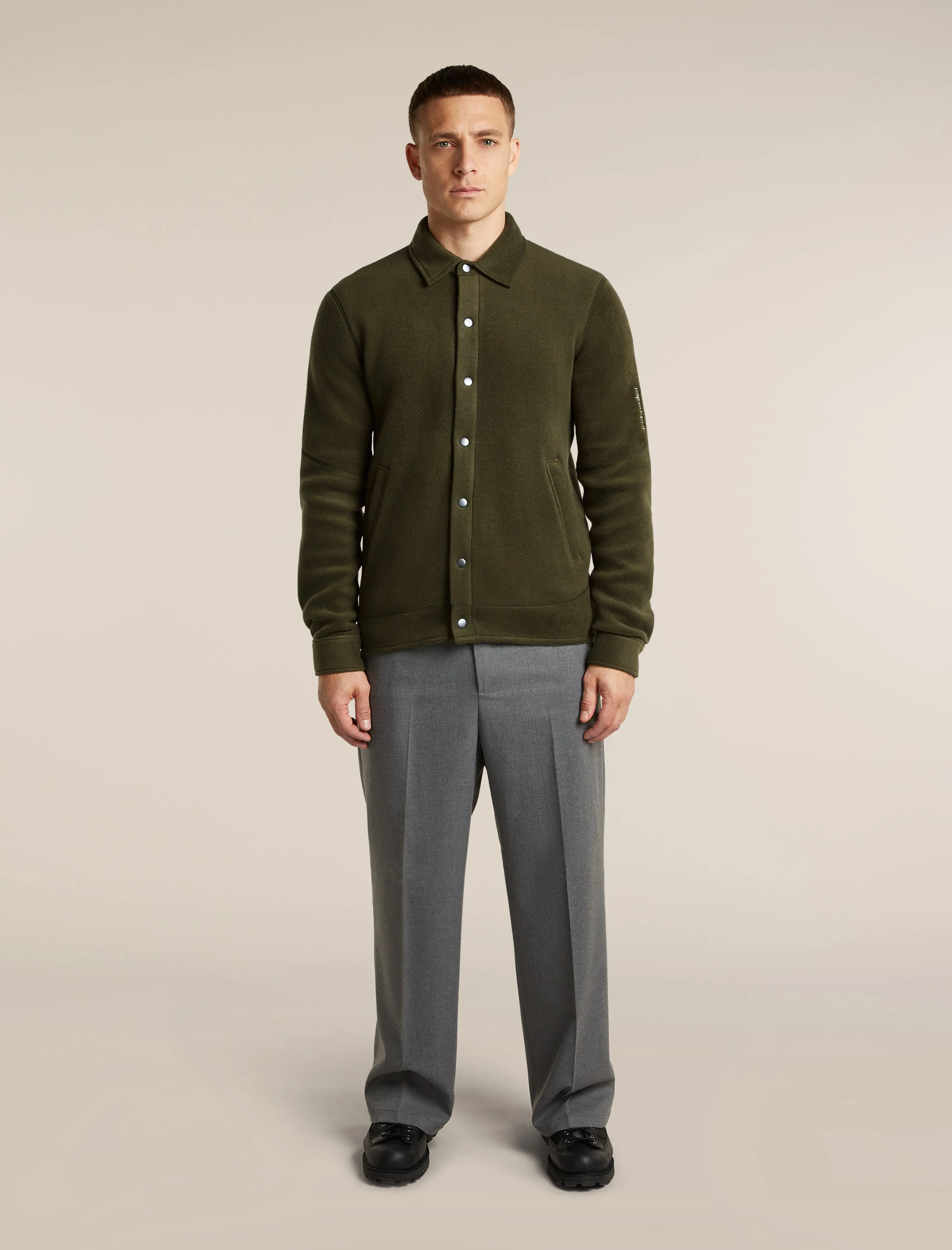 Men's Merino Blend 800 RealFleece™ Classic Pile Shacket sold by Icebreaker product image thumbnail 3