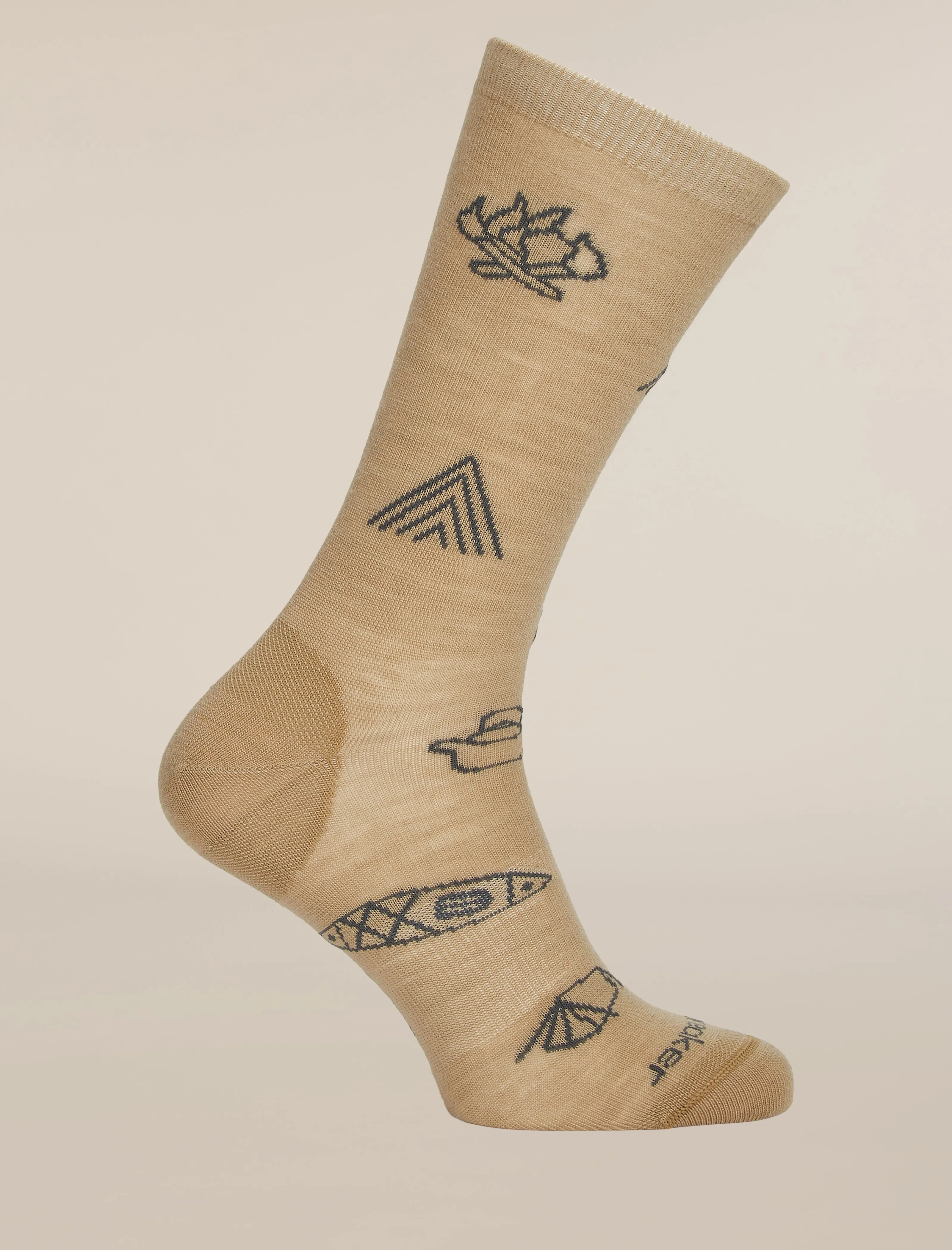 Men's Merino Lifestyle Ultralight Crew Camp Essentials Socks sold by Icebreaker product image thumbnail 3