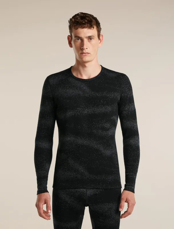 Men's Merino 260 Oasis Vertex Long Sleeve Thermal Crewe Chillwave made by Icebreaker