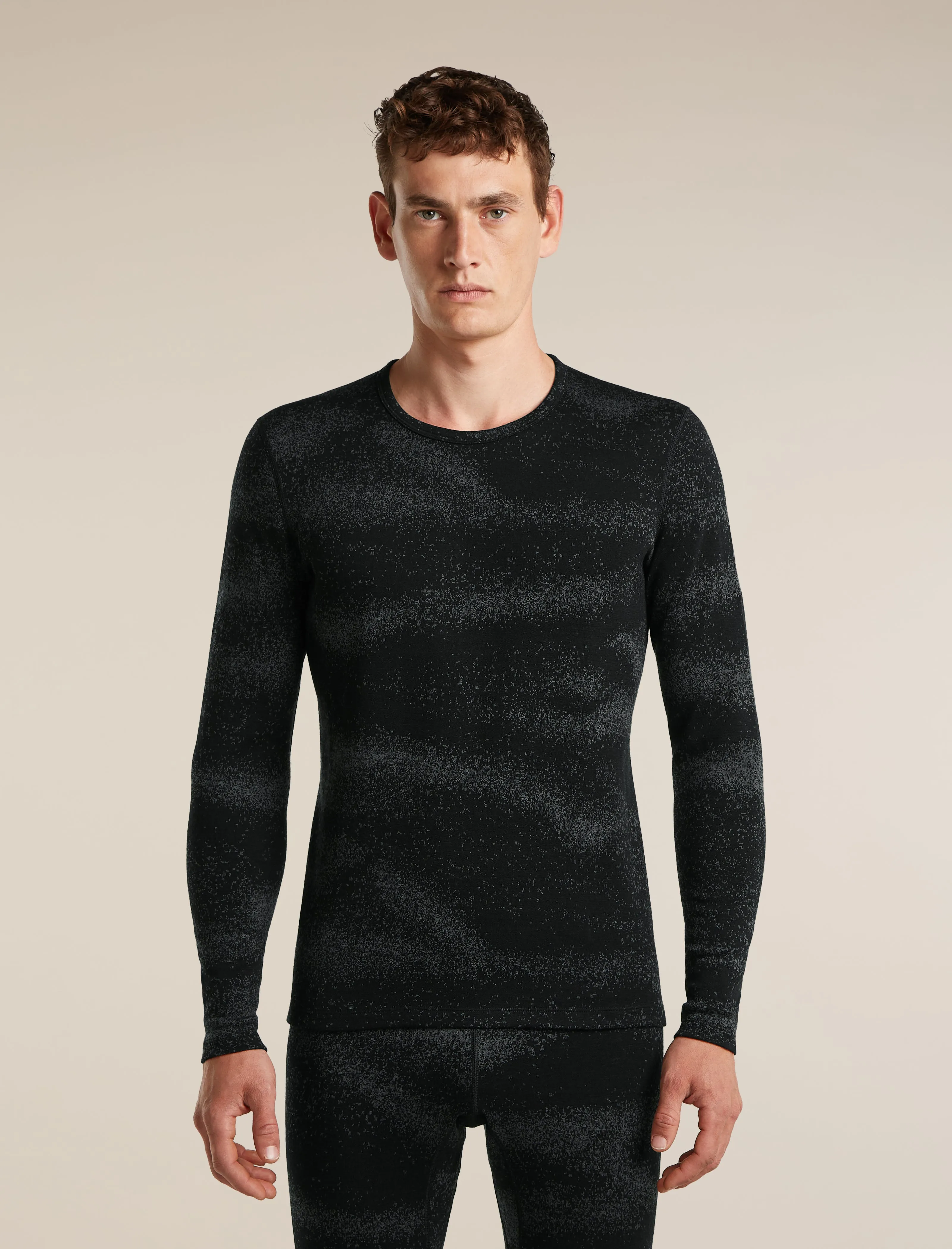 Men's Merino 260 Oasis Vertex Long Sleeve Thermal Crewe Chillwave sold by Icebreaker