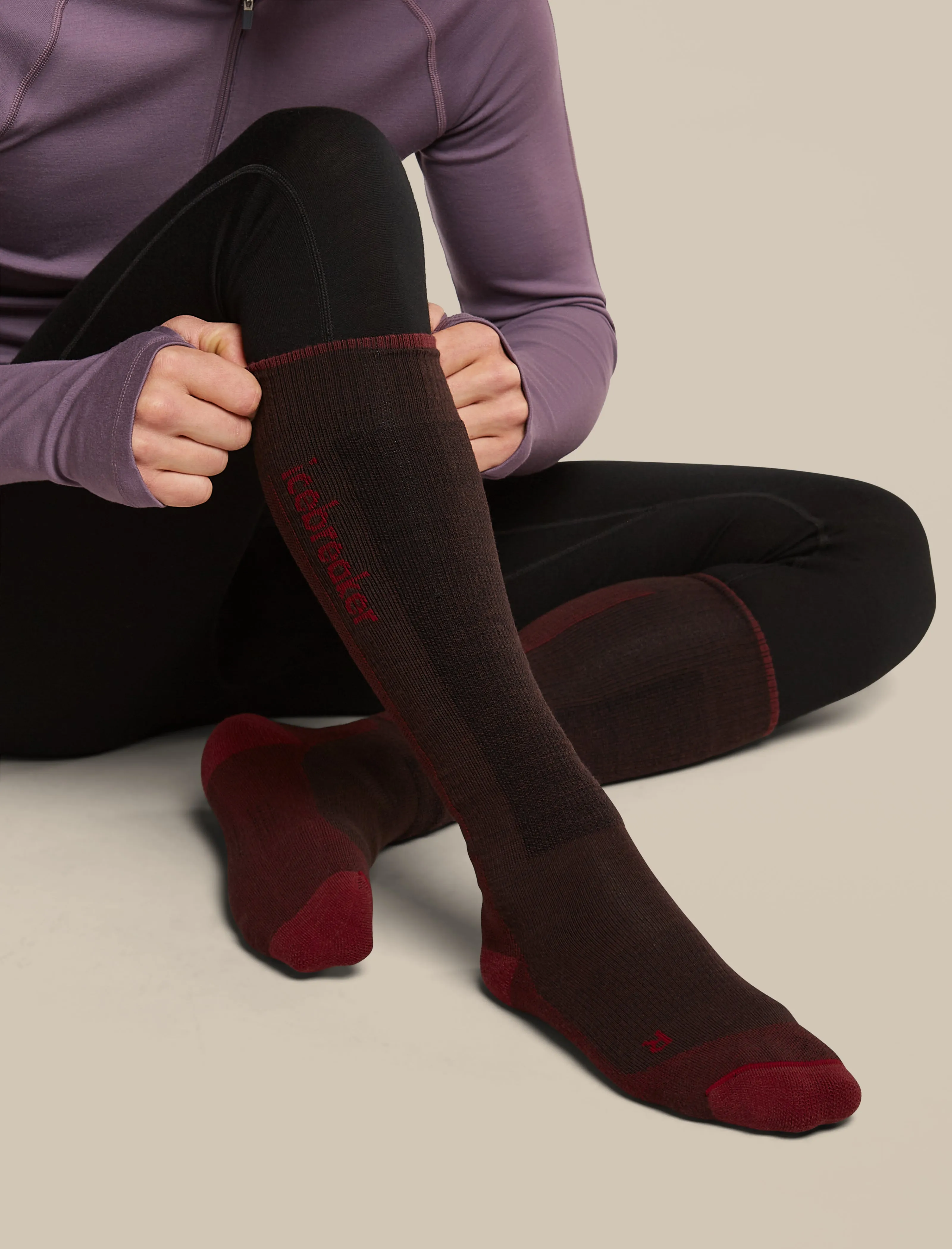 Men's Merino Blend Ski+ Light Over The Calf Socks sold by Icebreaker product image thumbnail 5