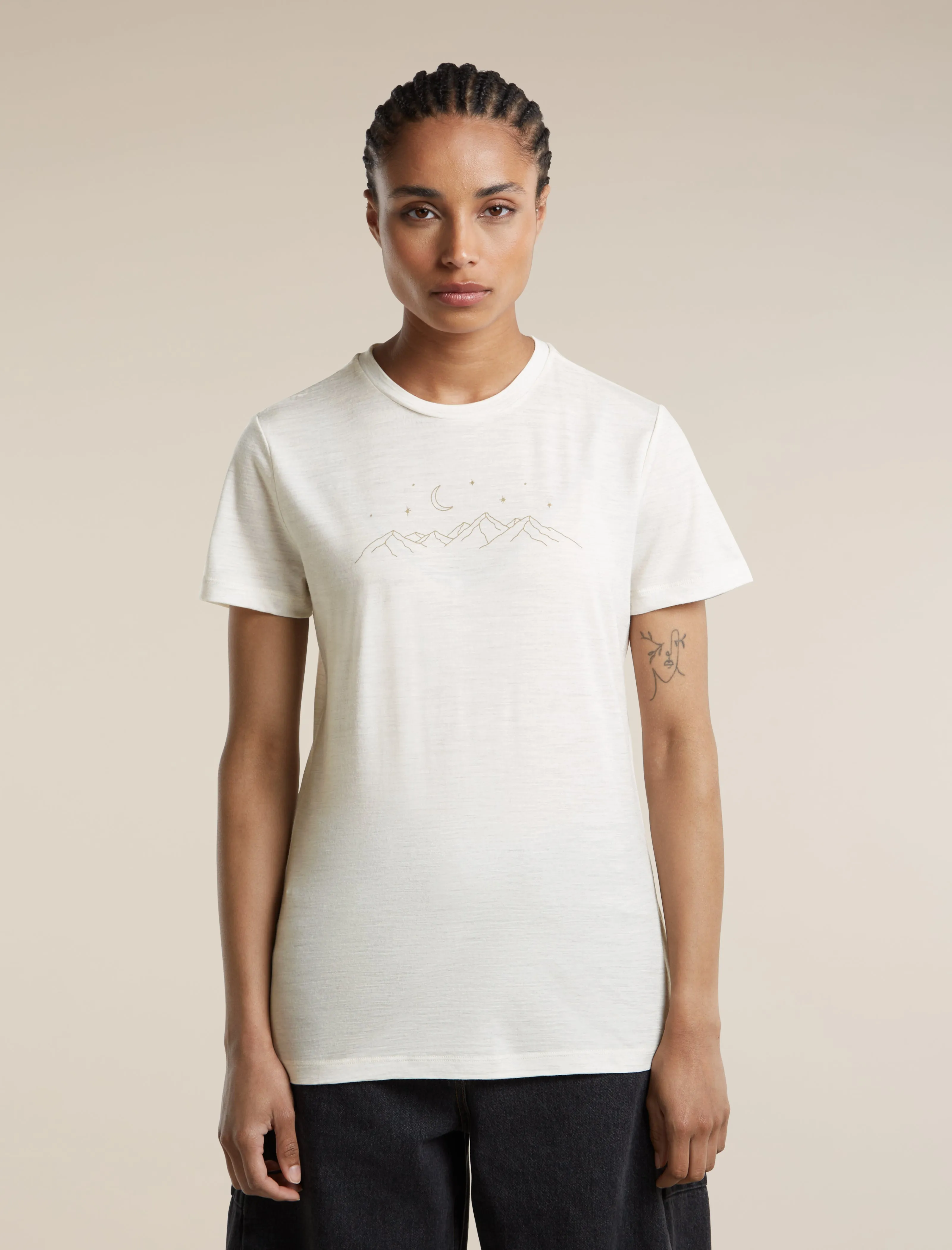 Women's Merino 150 Tech Lite Short Sleeve Tee Sparkling Stars sold by Icebreaker