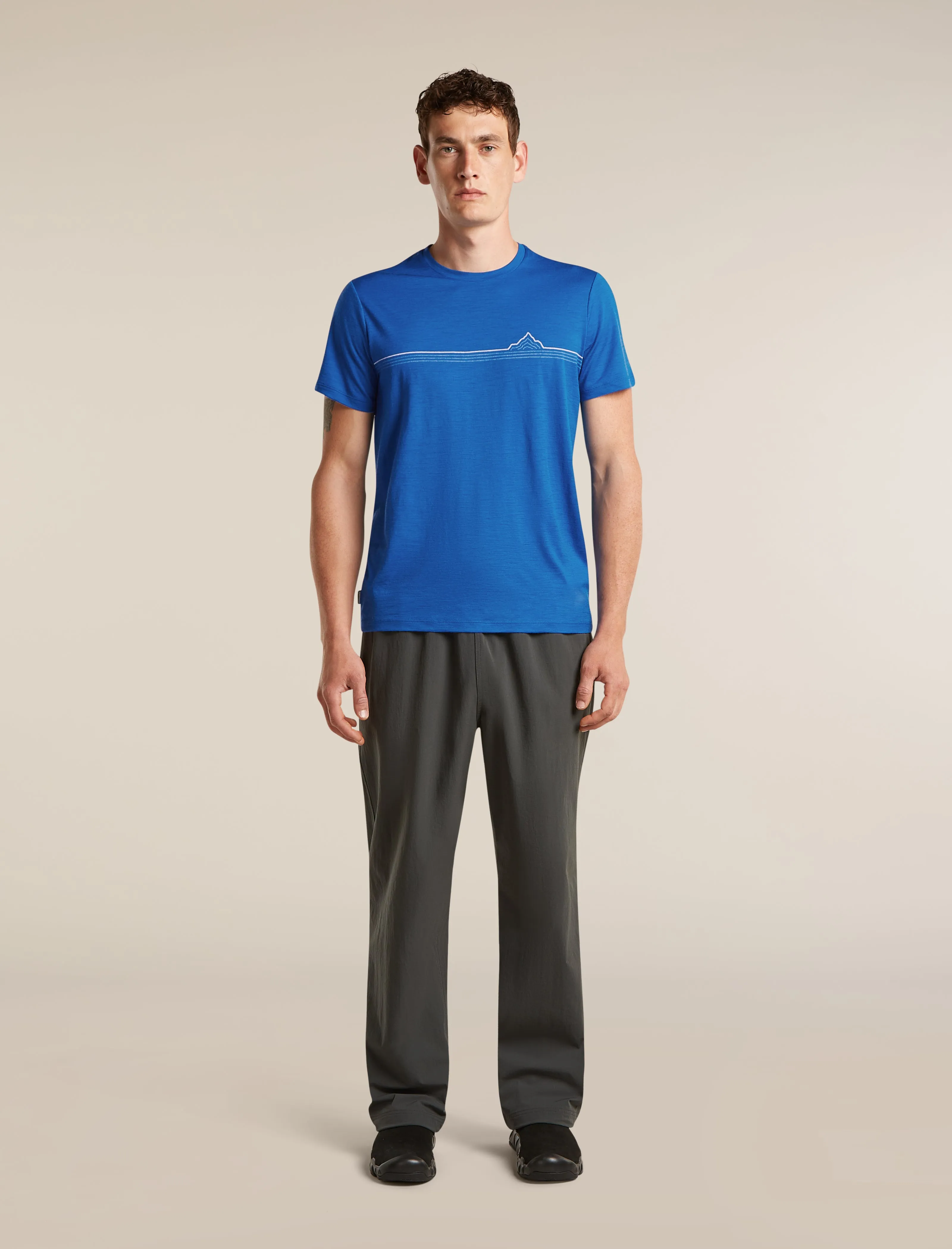 Men's Merino 150 Tech Lite Short Sleeve Tee Range Stripes sold by Icebreaker product image thumbnail 3