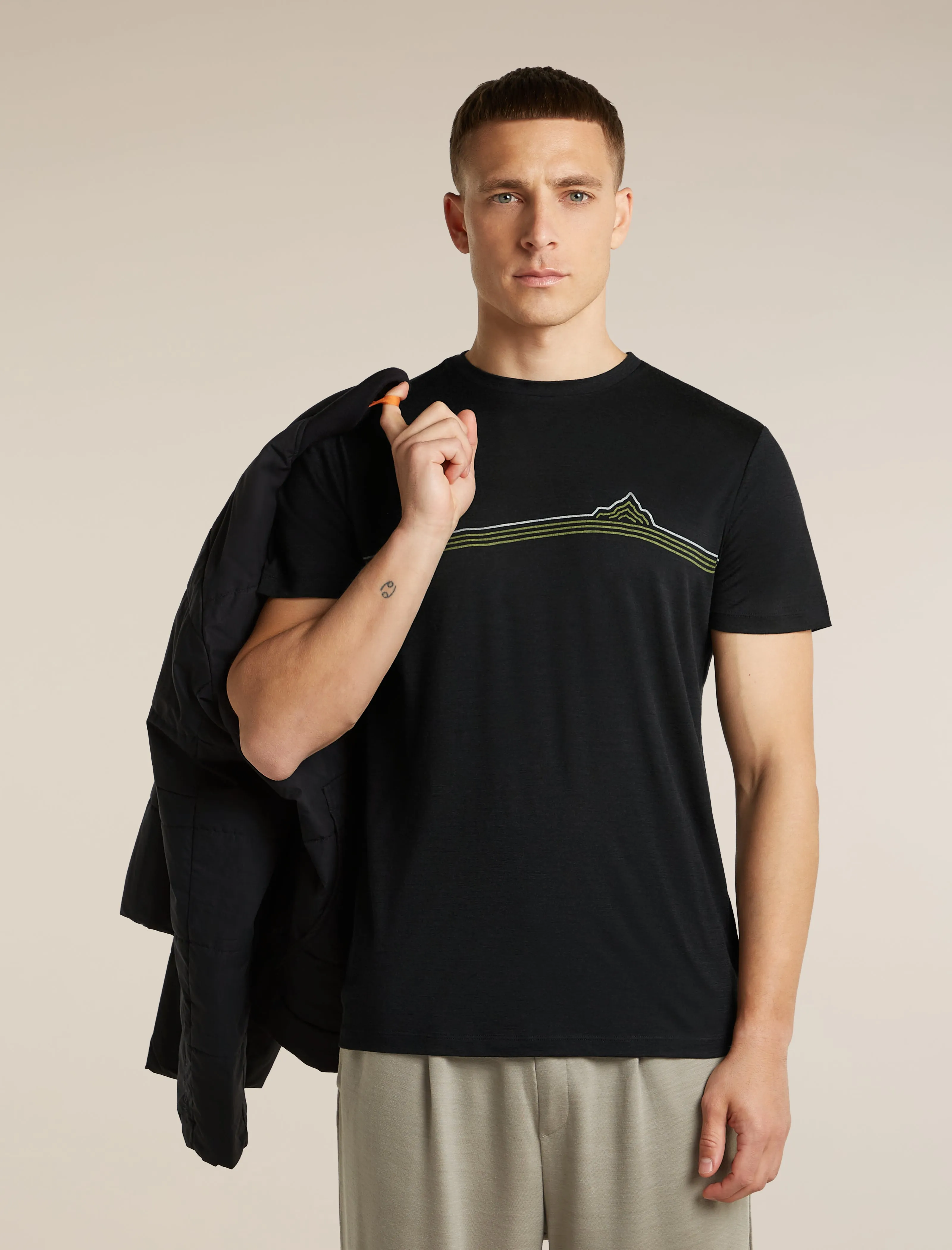 Men's Merino 150 Tech Lite Short Sleeve Tee Range Stripes sold by Icebreaker product image thumbnail 5