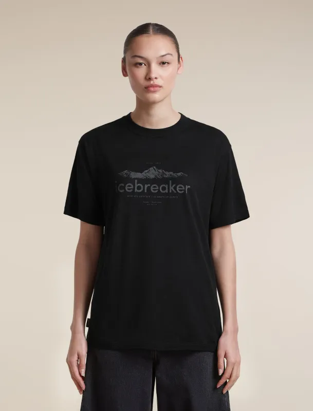 Women's Merino 150 Tech Lite Short Sleeve Relaxed Tee icebreaker Heritage made by Icebreaker