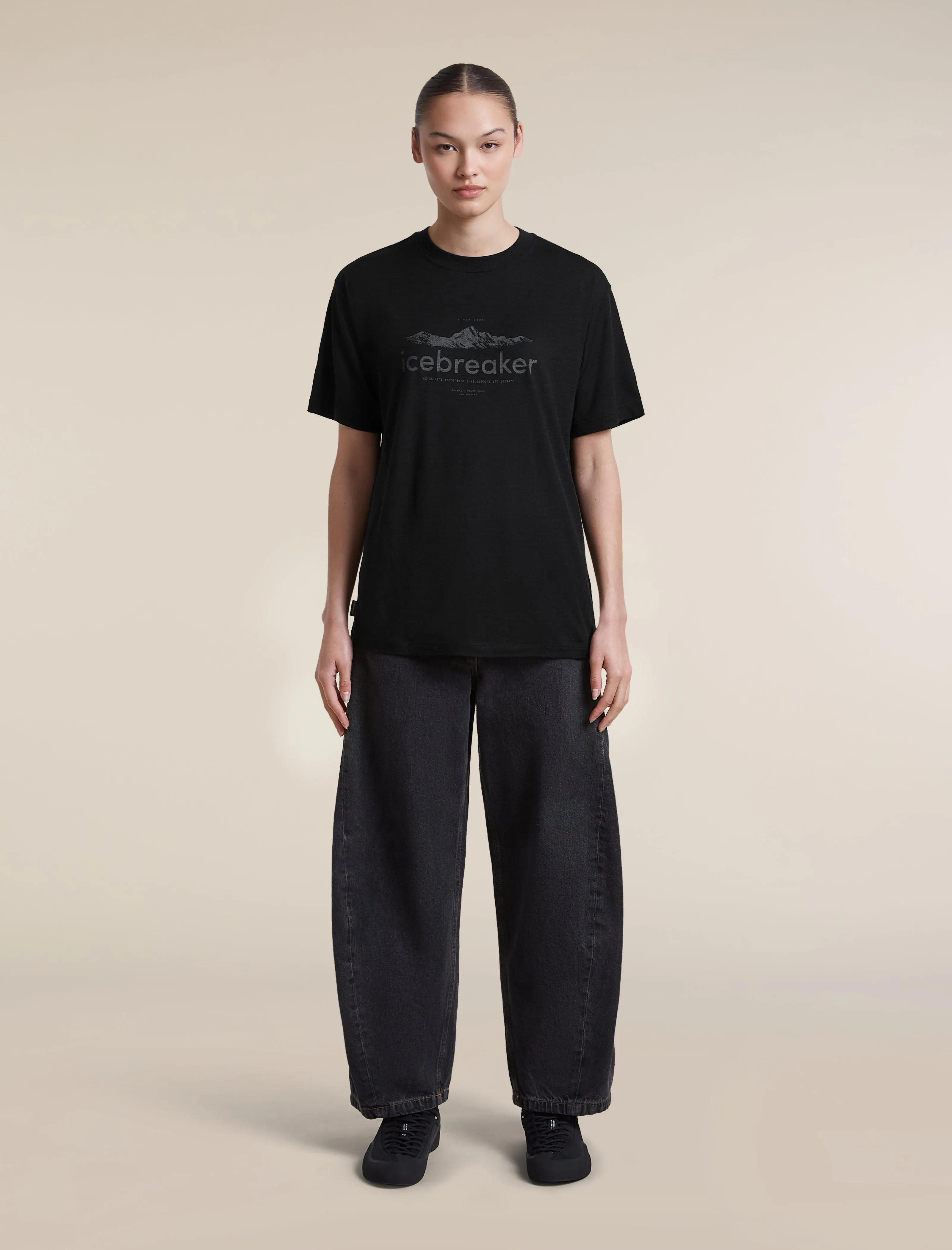 Women's Merino 150 Tech Lite Short Sleeve Relaxed Tee icebreaker Heritage sold by Icebreaker product image thumbnail 3