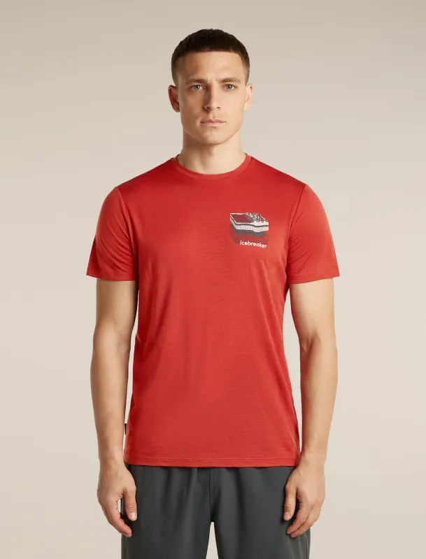 Men's Merino 150 Tech Lite Short Sleeve Tee Evolving Layers made by Icebreaker