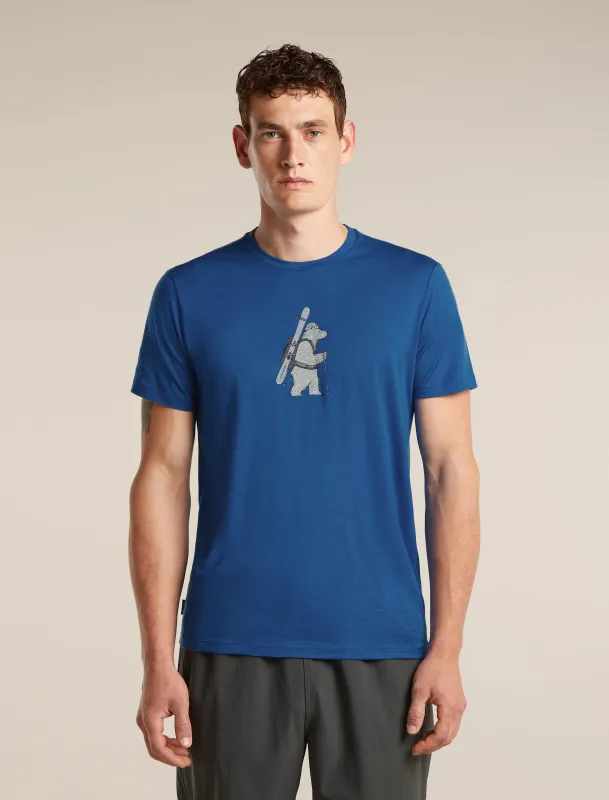 Men's Merino 150 Tech Lite Short Sleeve Tee Bear Tour made by Icebreaker