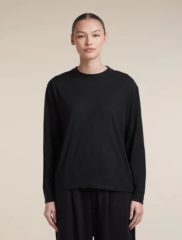 Women's Merino 150 Tech Lite Long Sleeve Relaxed Tee made by Icebreaker
