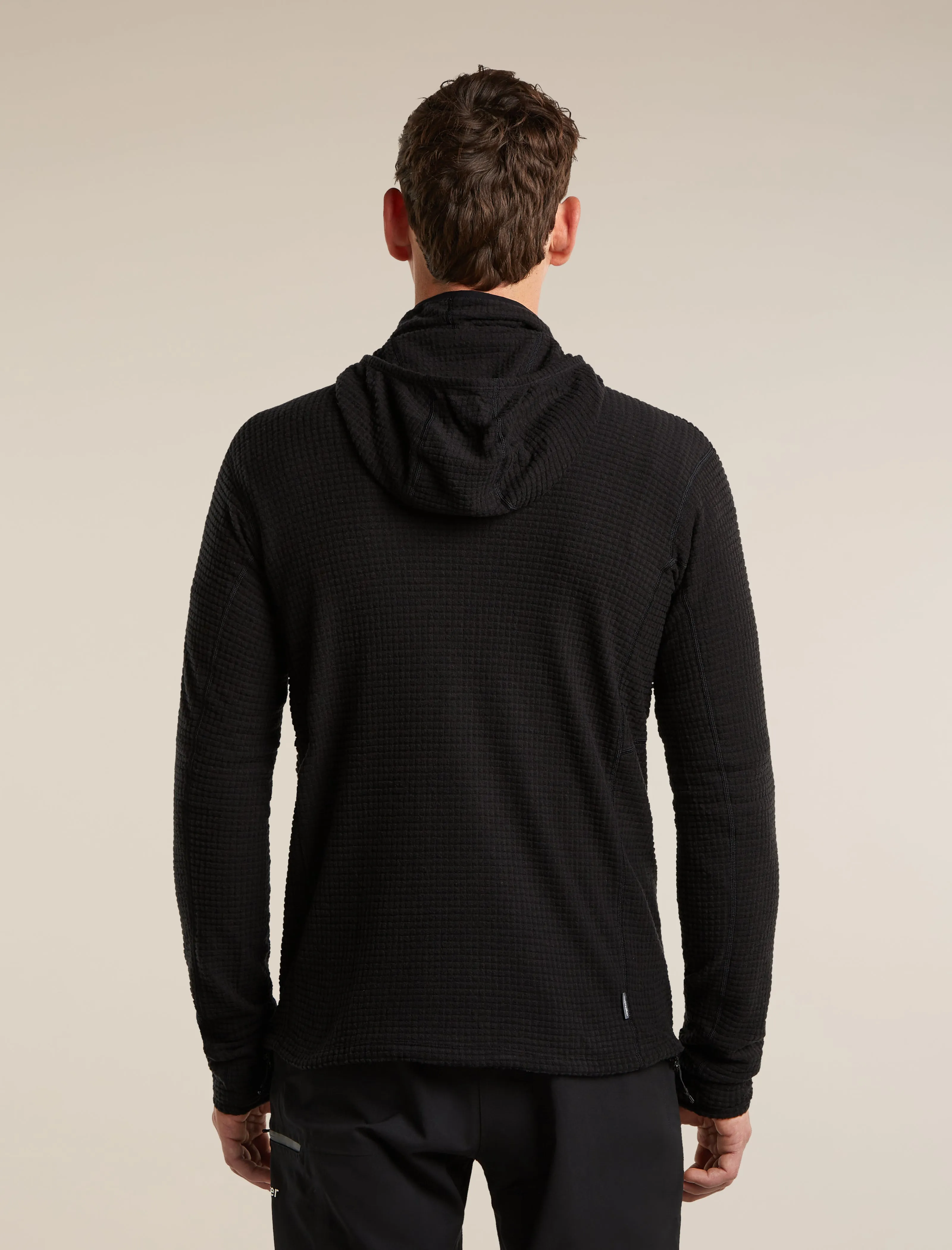 Men's Merino 400 RealFleece™ Grid Blackridge Pullover Hoodie sold by Icebreaker product image thumbnail 2