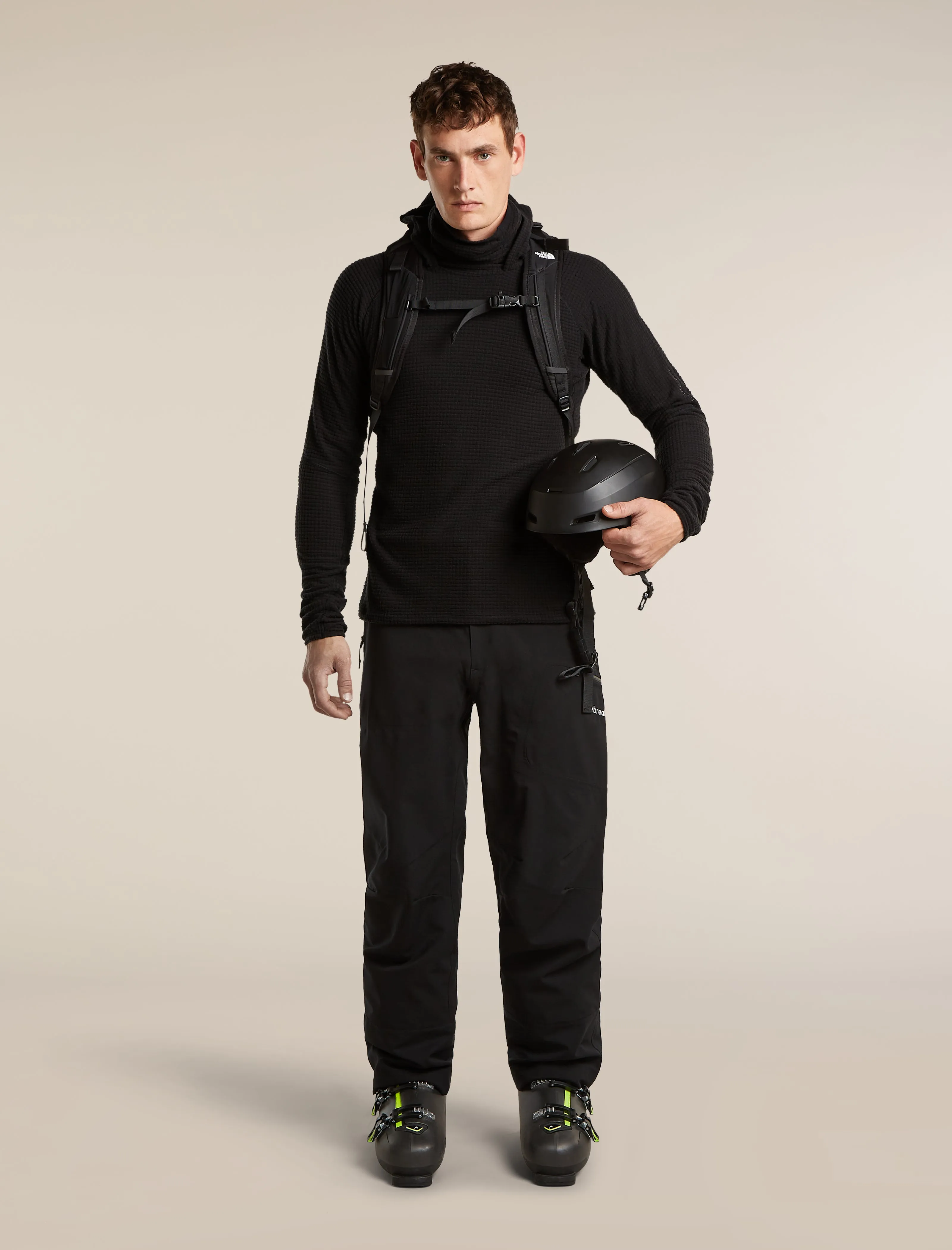 Men's Merino 400 RealFleece™ Grid Blackridge Pullover Hoodie sold by Icebreaker product image thumbnail 4