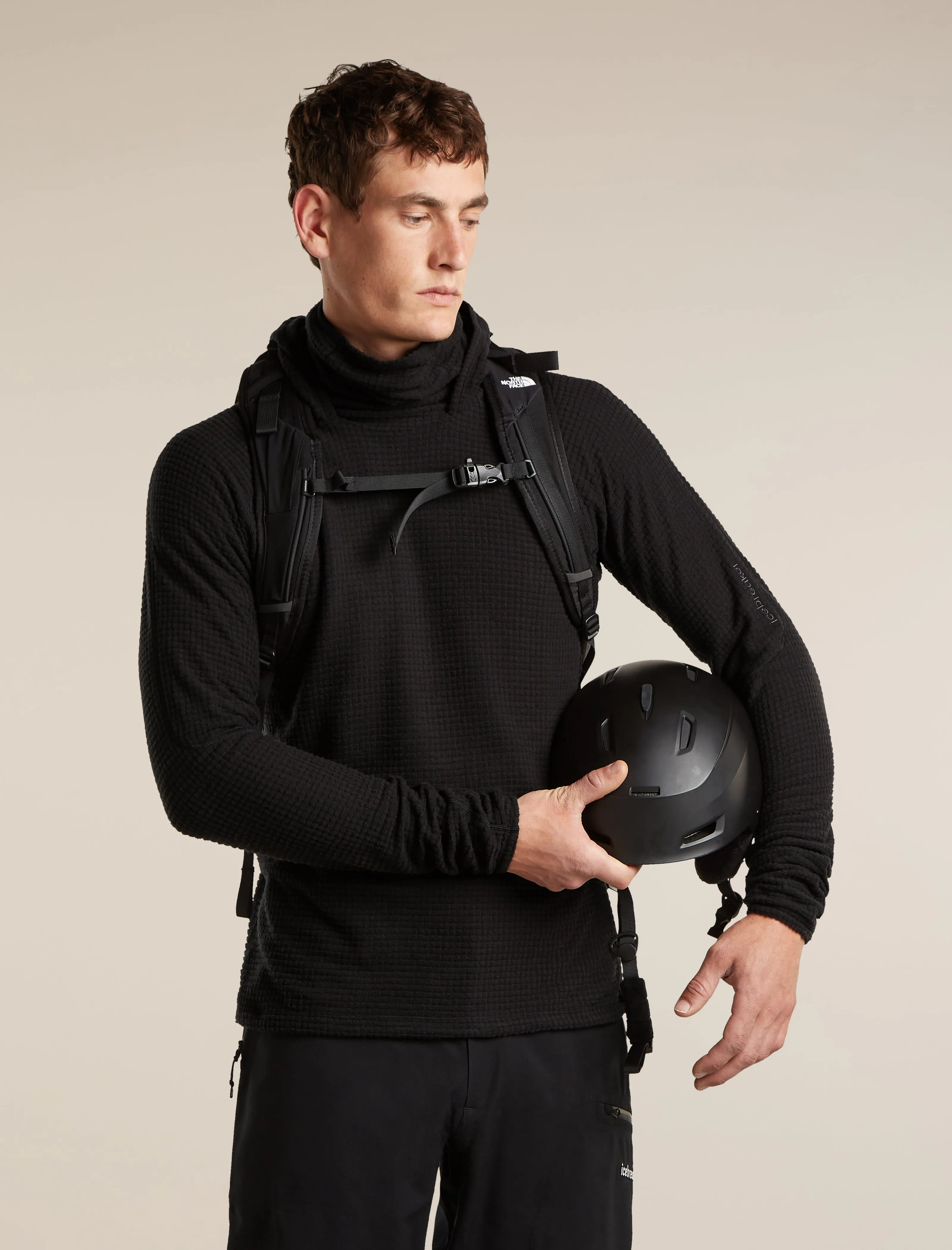 Men's Merino 400 RealFleece™ Grid Blackridge Pullover Hoodie sold by Icebreaker product image thumbnail 5