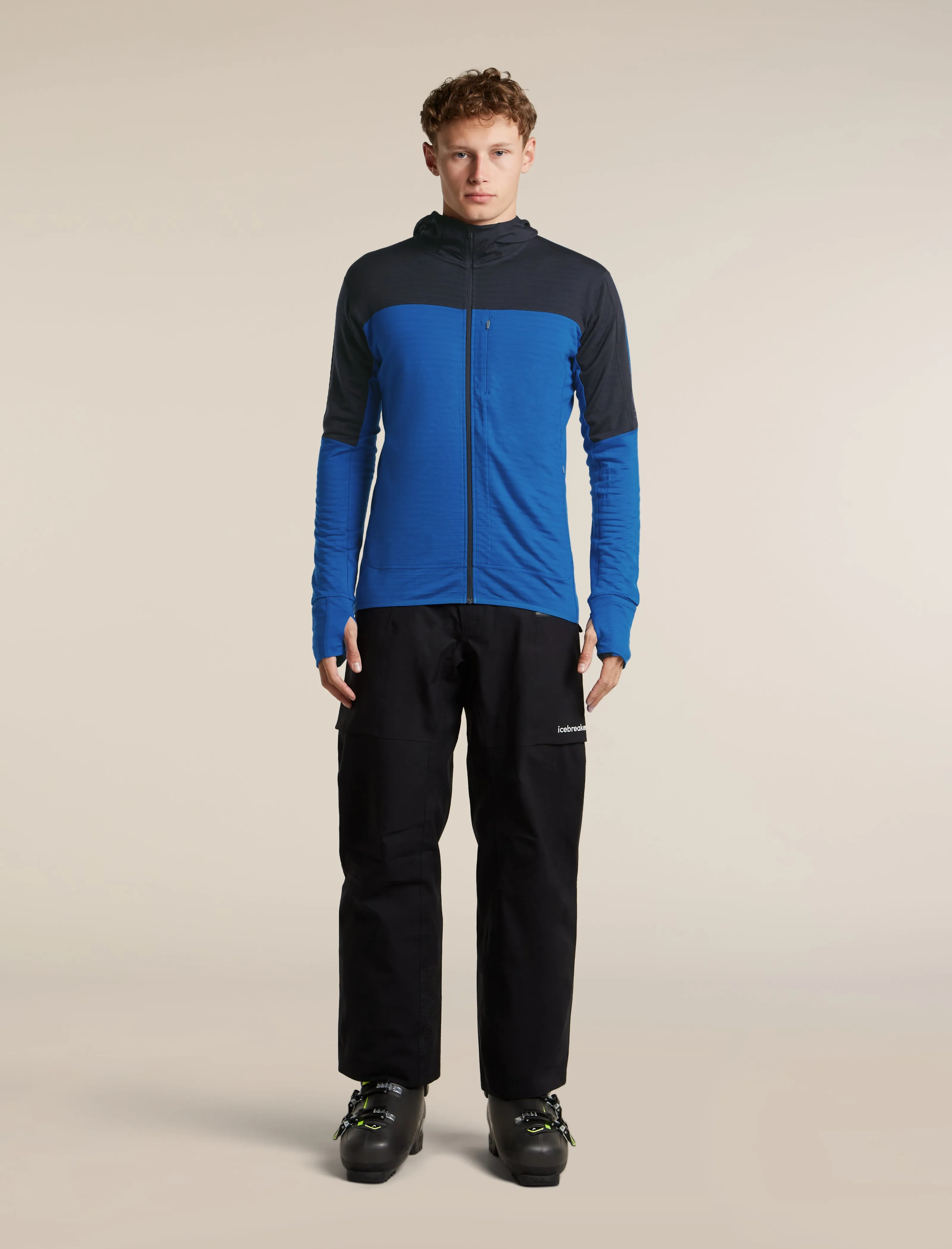 Men's Merino Blend 300 RealFleece™ Descender Long Sleeve Zip Hoodie sold by Icebreaker product image thumbnail 3