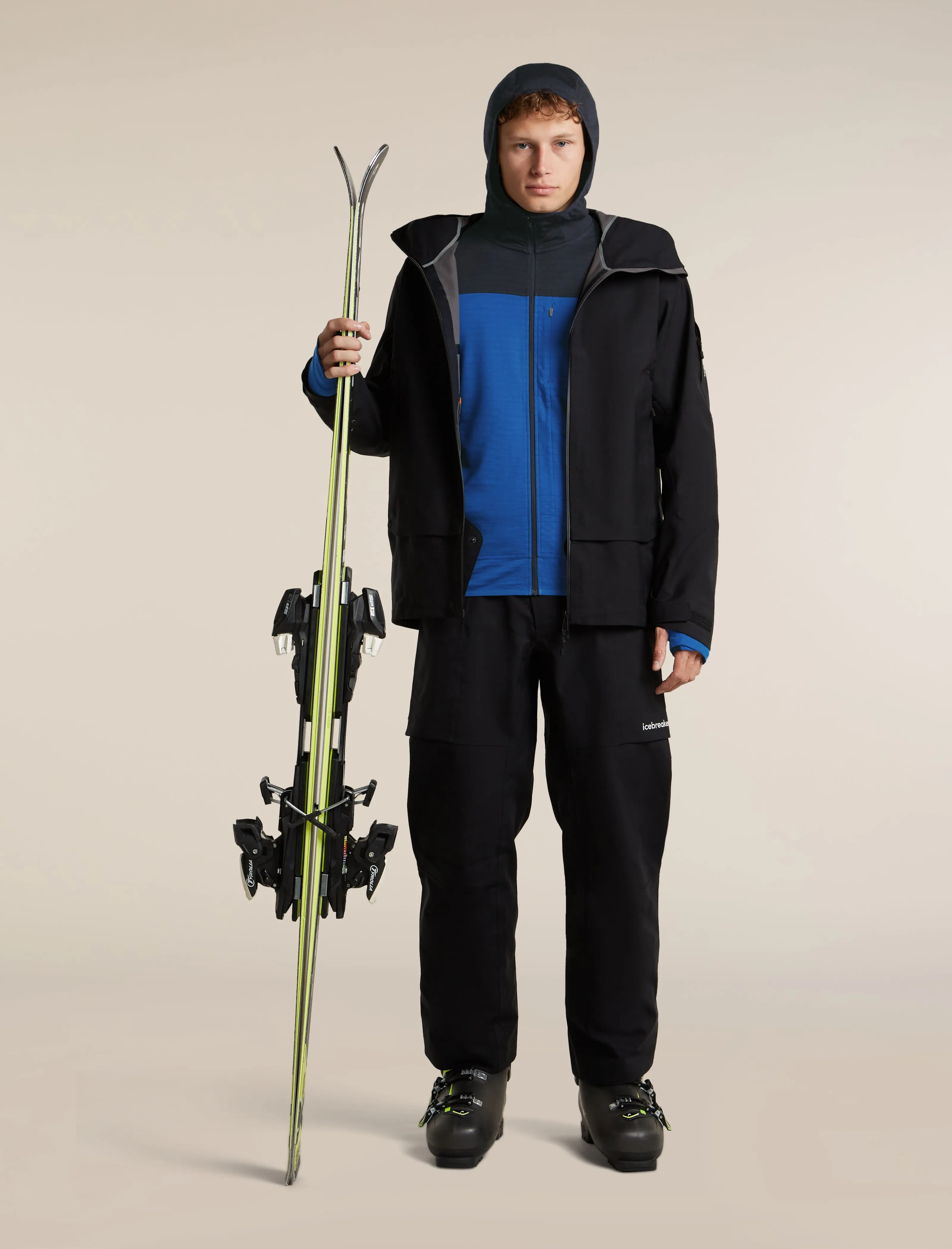 Men's Merino Blend 300 RealFleece™ Descender Long Sleeve Zip Hoodie sold by Icebreaker product image thumbnail 4
