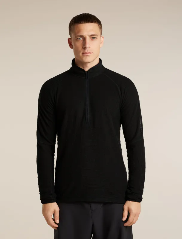 Men's Merino 400 RealFleece™ Grid Peaksland Long Sleeve Thermal Half Zip made by Icebreaker