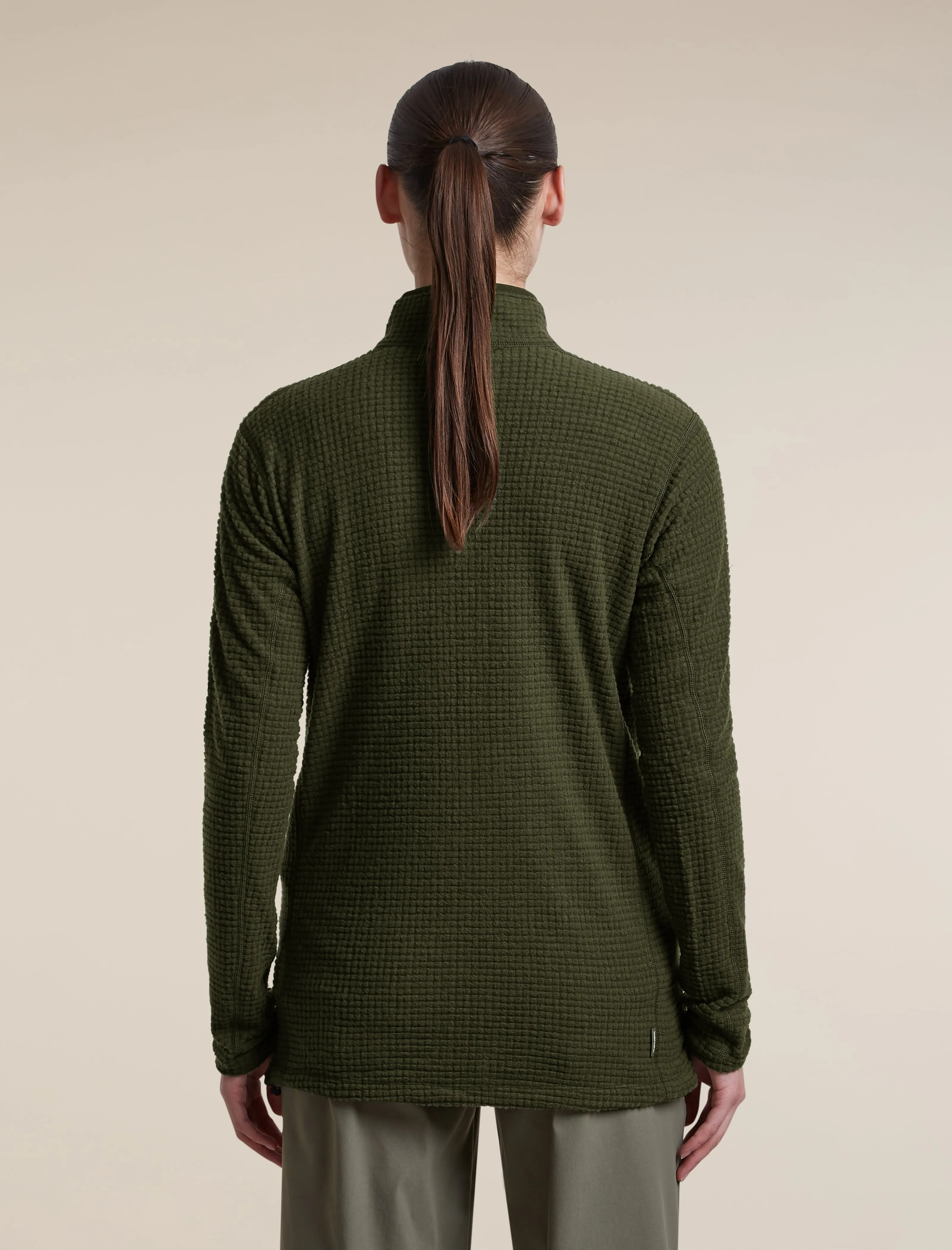Women's Merino 400 RealFleece™ Grid Peaksland Long Sleeve Half Zip sold by Icebreaker product image thumbnail 2