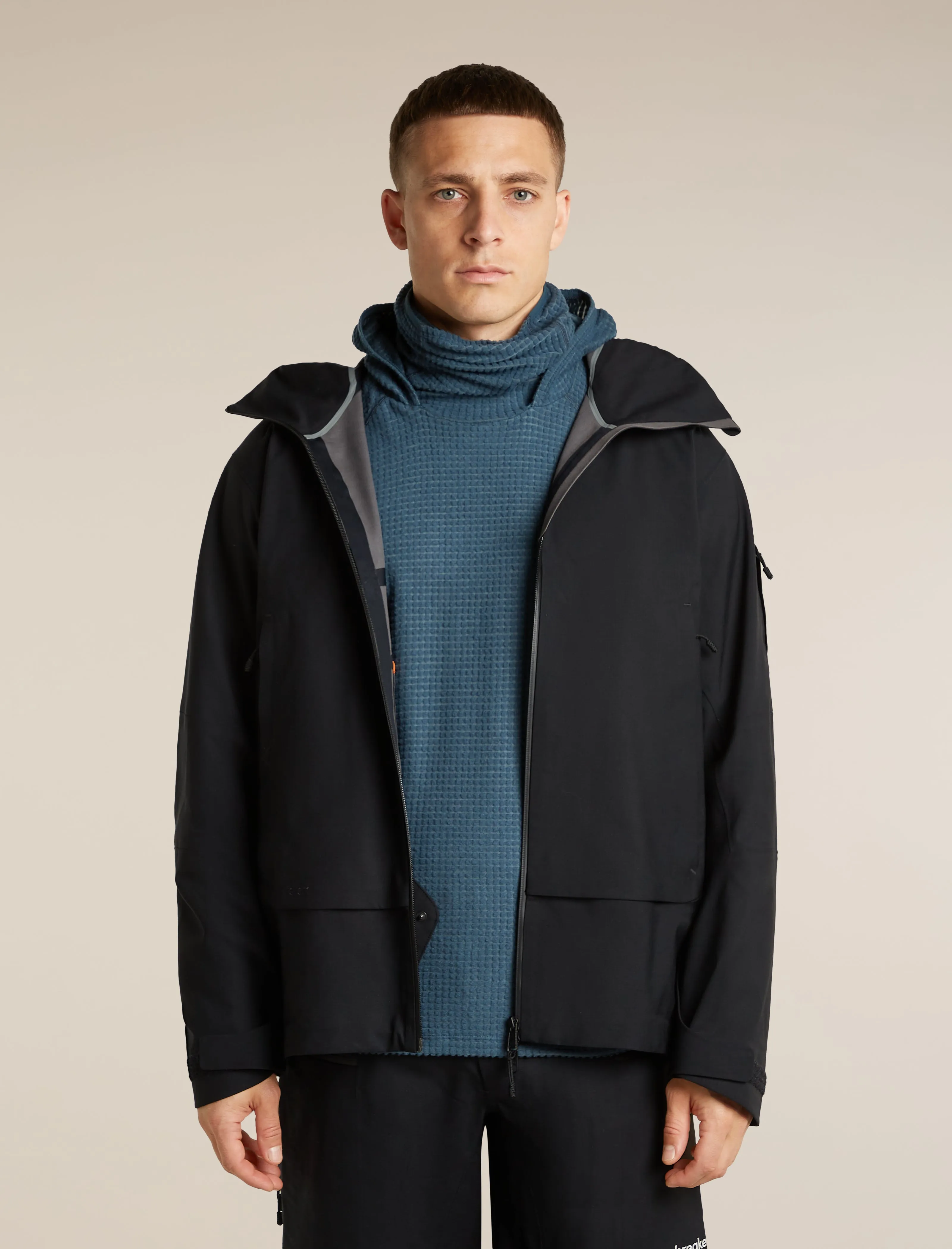 Men's Merino 400 RealFleece™ Grid Blackridge Pullover Hoodie sold by Icebreaker product image thumbnail 5