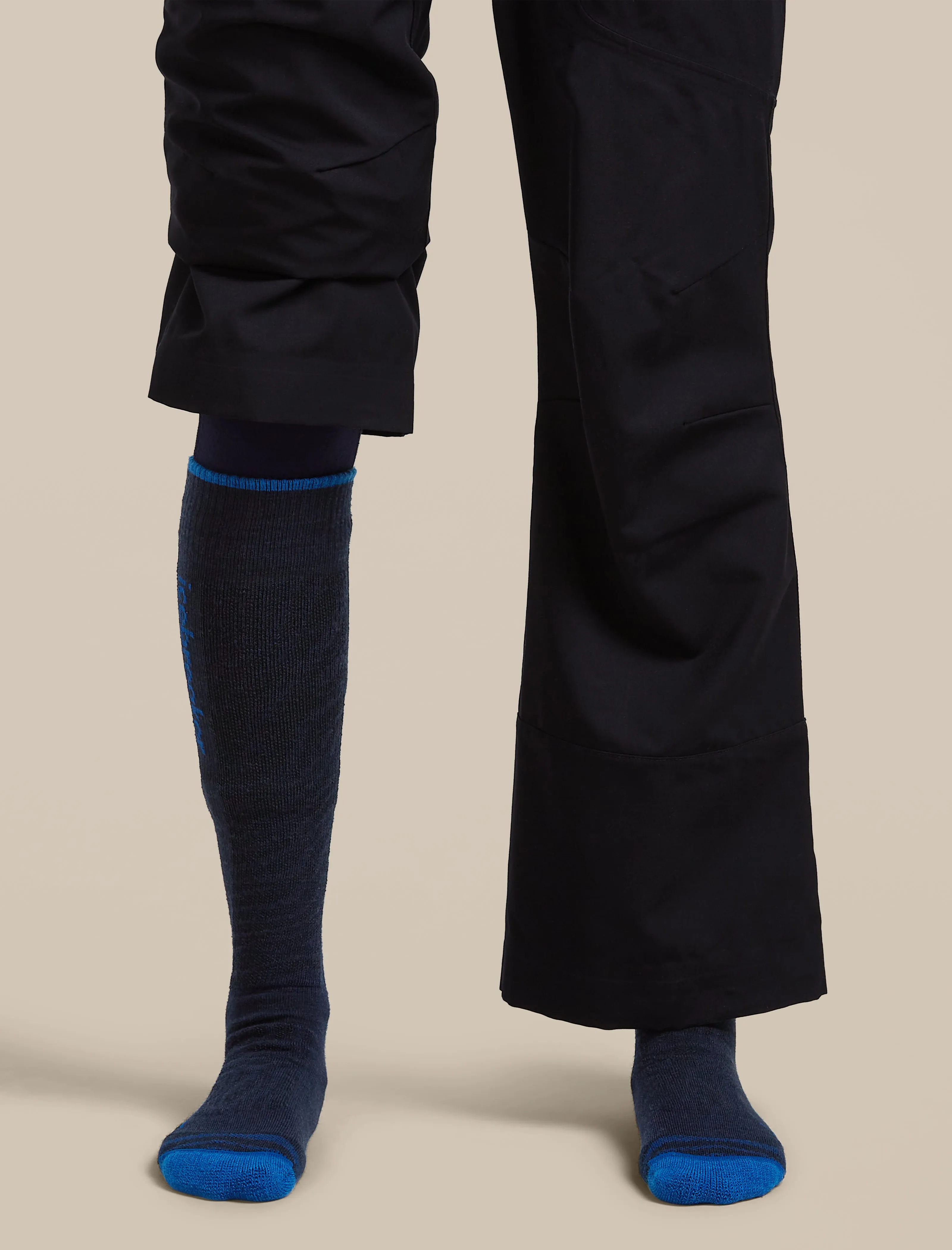 Women's Merino Blend Ski+ Medium Over The Calf Socks Mountain Contour sold by Icebreaker product image thumbnail 2