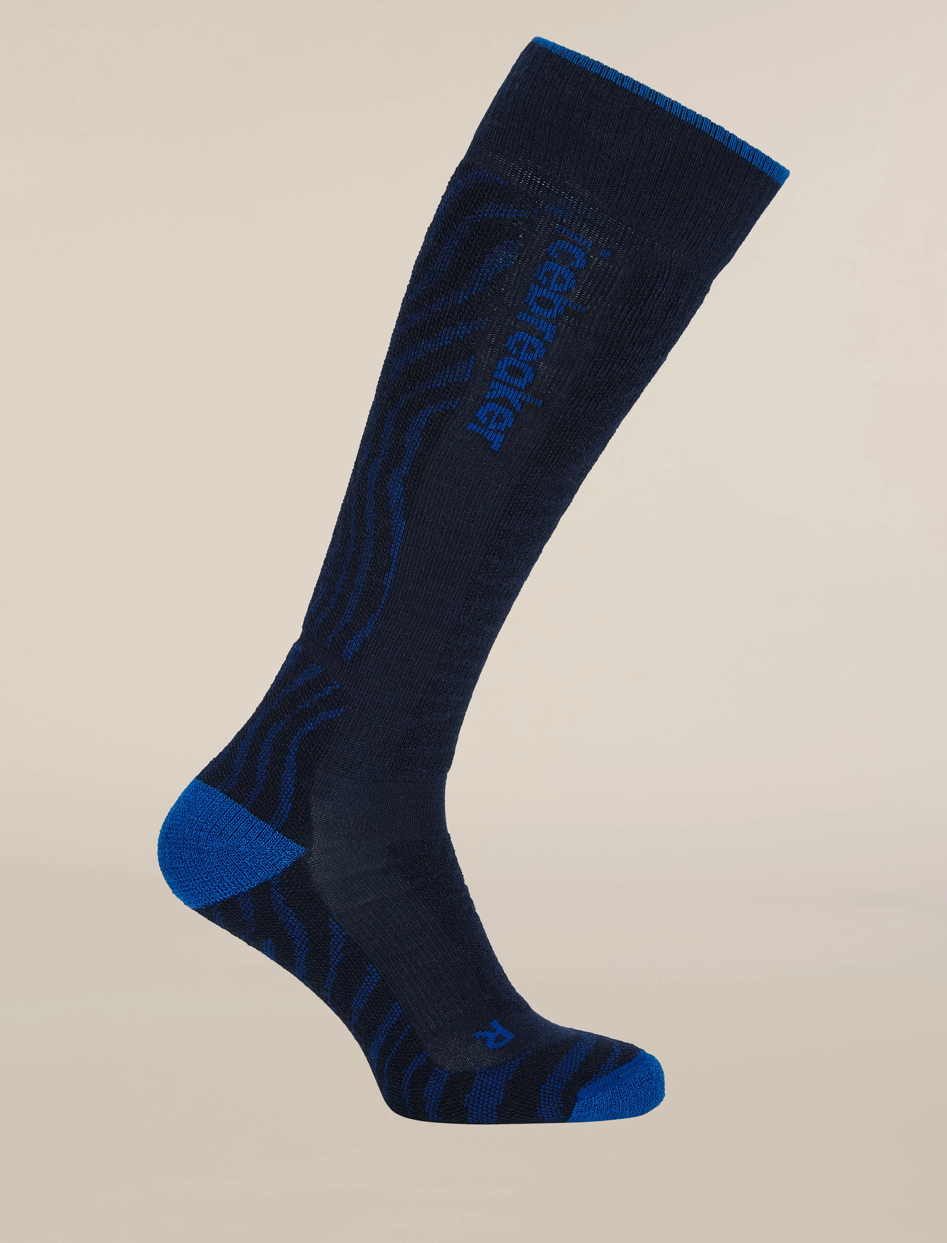 Women's Merino Blend Ski+ Medium Over The Calf Socks Mountain Contour sold by Icebreaker product image thumbnail 3