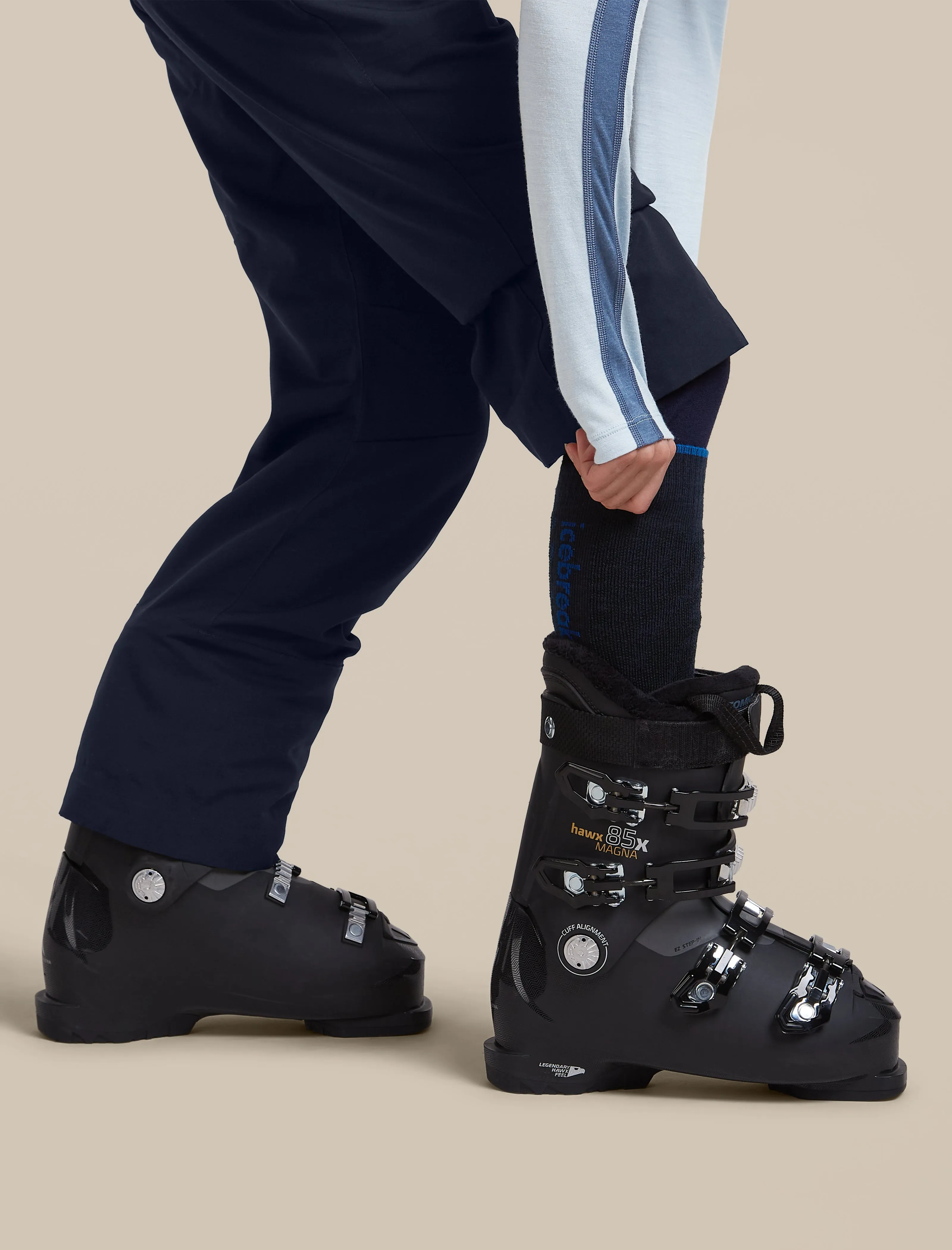 Women's Merino Blend Ski+ Medium Over The Calf Socks Mountain Contour sold by Icebreaker product image thumbnail 4