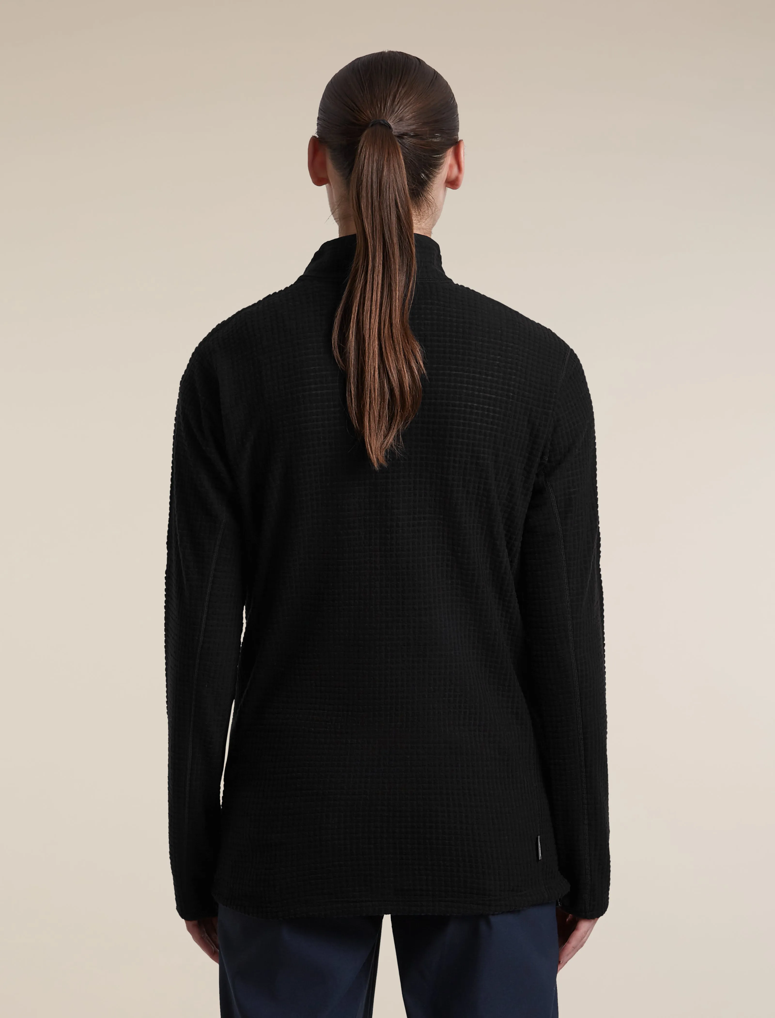 Women's Merino 400 RealFleece™ Grid Peaksland Long Sleeve Half Zip sold by Icebreaker product image thumbnail 2