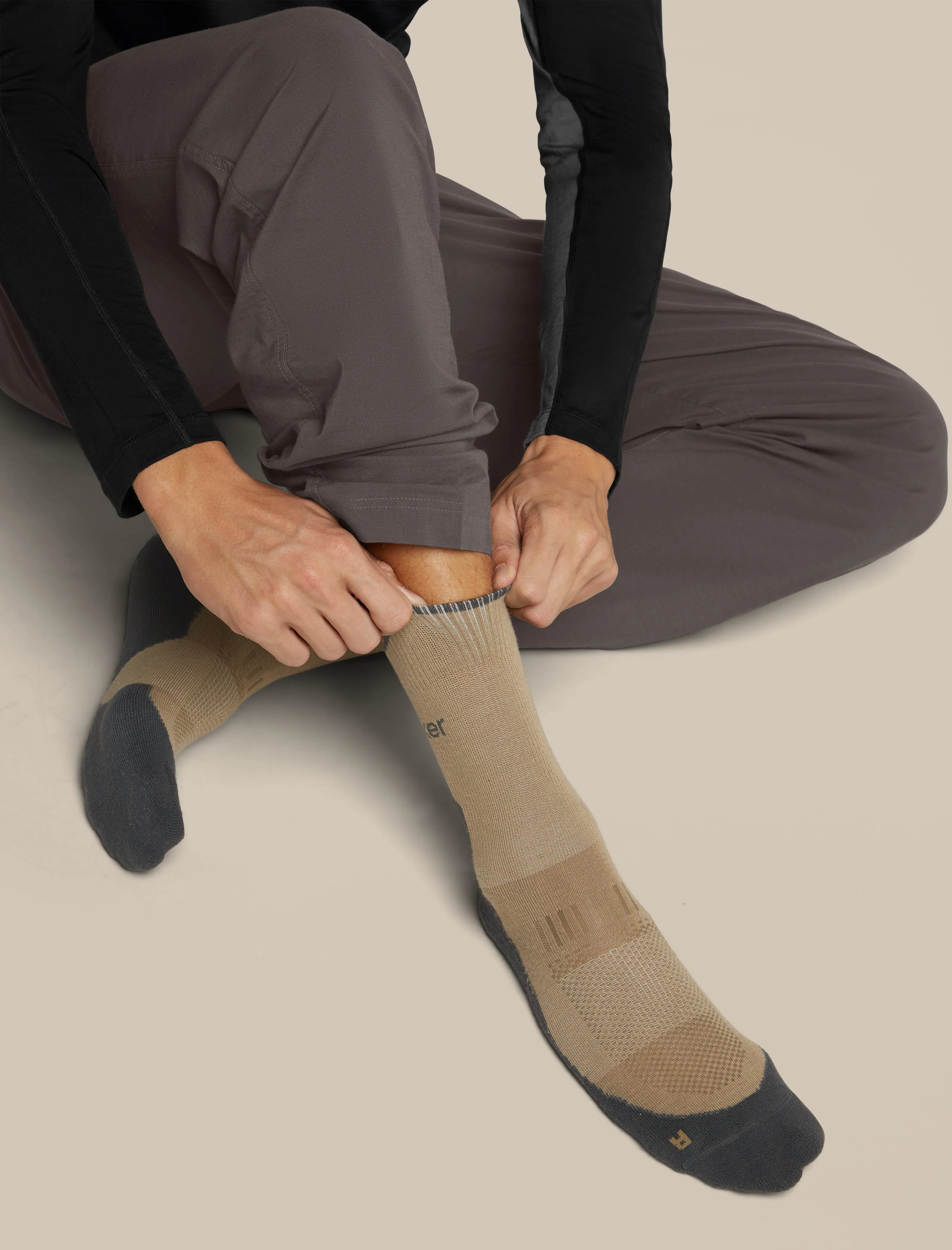 Men's Merino Hike+ Light Crew Socks sold by Icebreaker product image thumbnail 5