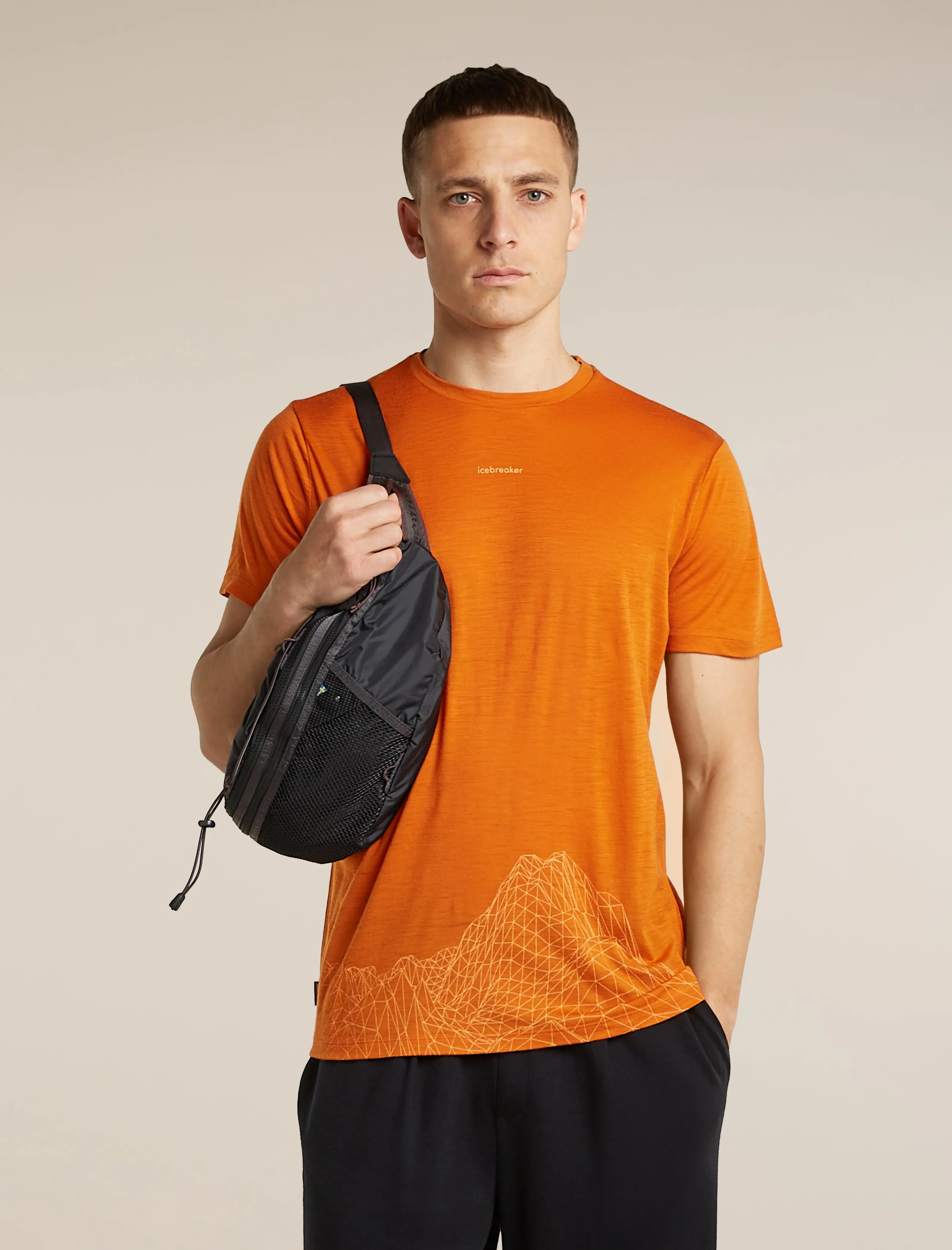 Men's Merino 150 Tech Lite Short Sleeve Tee 3D Mapping sold by Icebreaker product image thumbnail 5