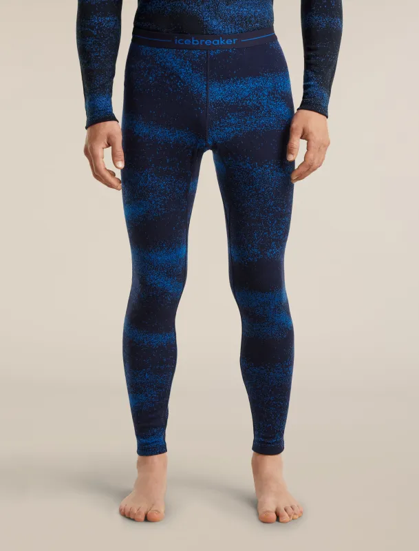 Men's Merino 260 Oasis Vertex Thermal Leggings Chillwave made by Icebreaker
