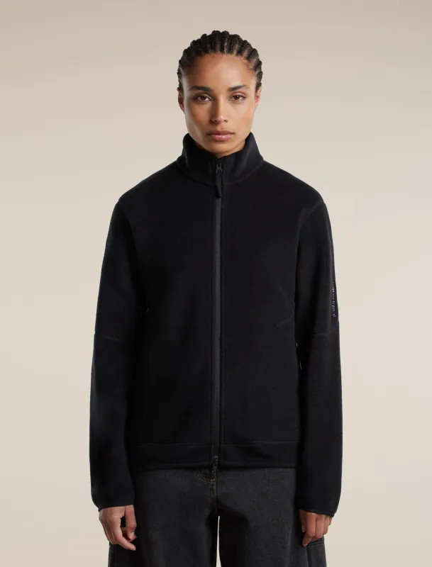 Women's Merino Blend 800 RealFleece™ Classic Pile Long Sleeve Zip made by Icebreaker