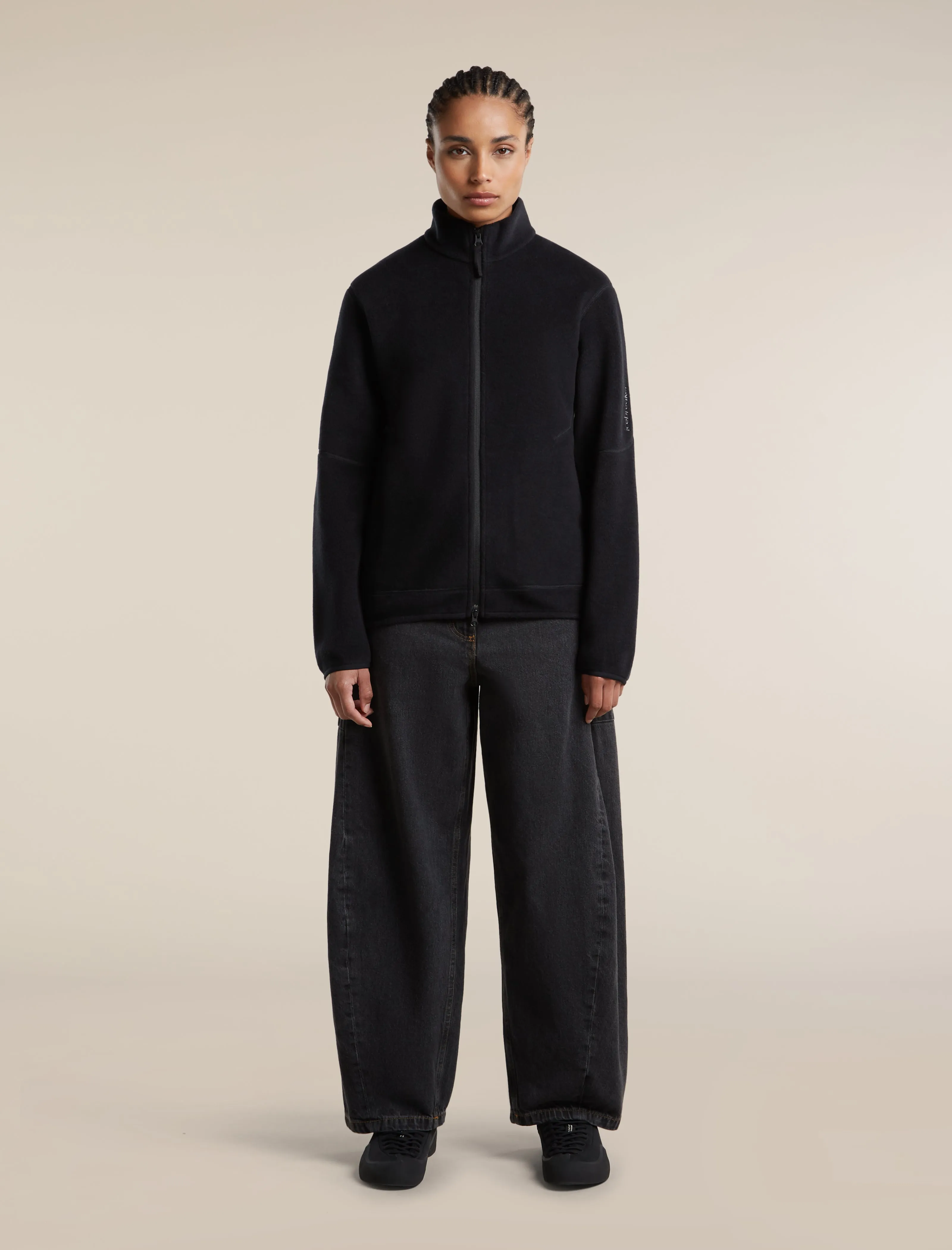 Women's Merino Blend 800 RealFleece™ Classic Pile Long Sleeve Zip sold by Icebreaker product image thumbnail 3