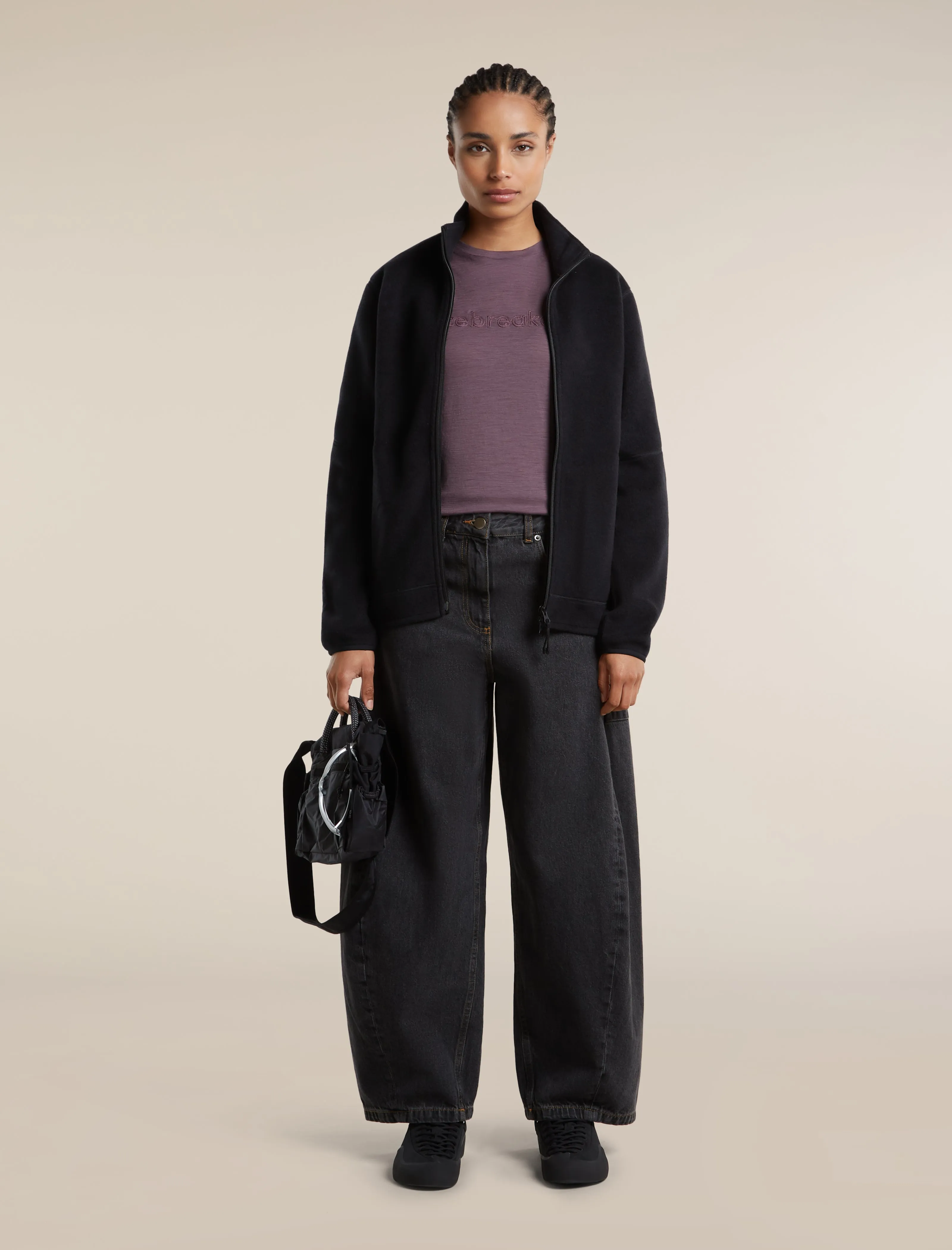 Women's Merino Blend 800 RealFleece™ Classic Pile Long Sleeve Zip sold by Icebreaker product image thumbnail 4