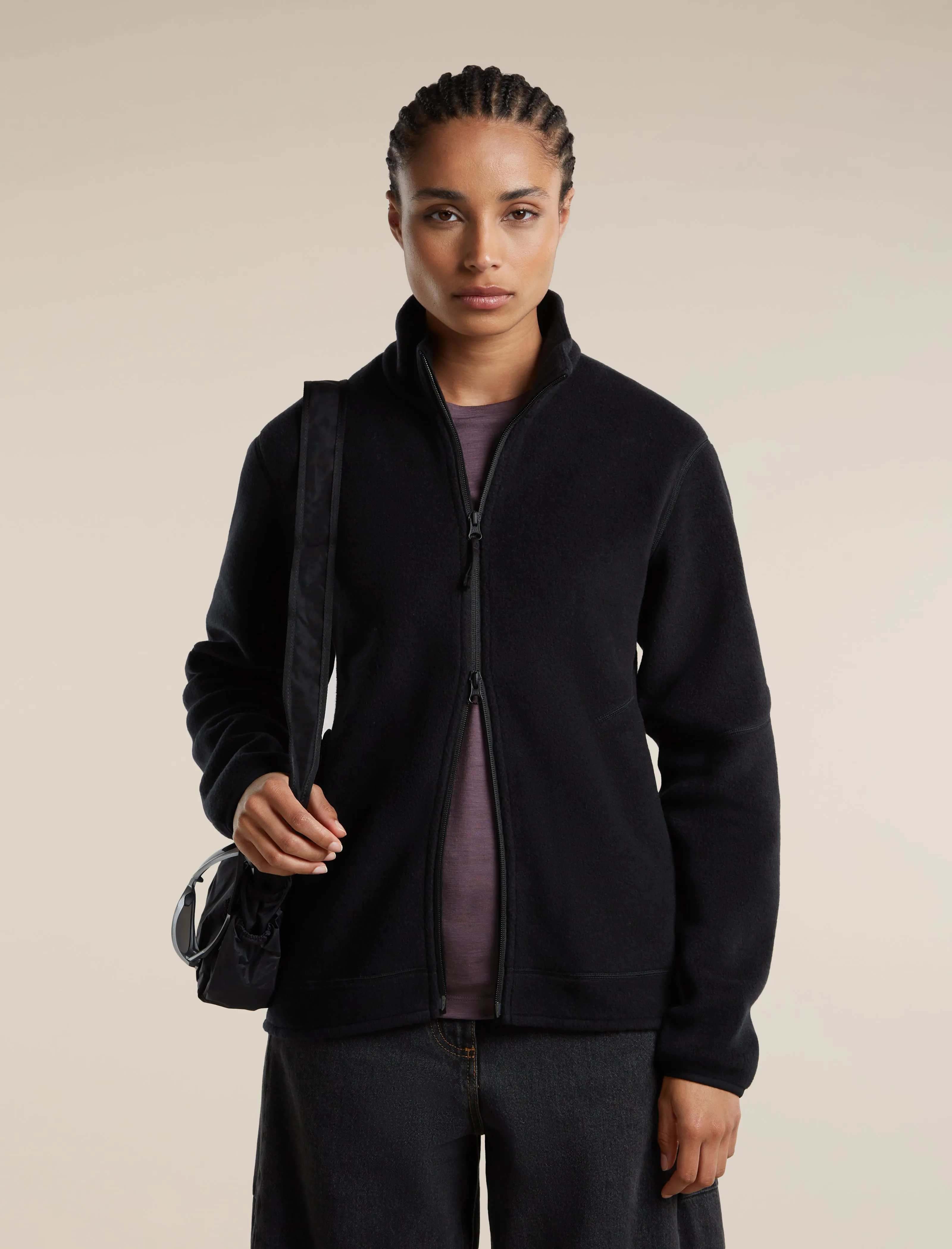 Women's Merino Blend 800 RealFleece™ Classic Pile Long Sleeve Zip sold by Icebreaker product image thumbnail 5