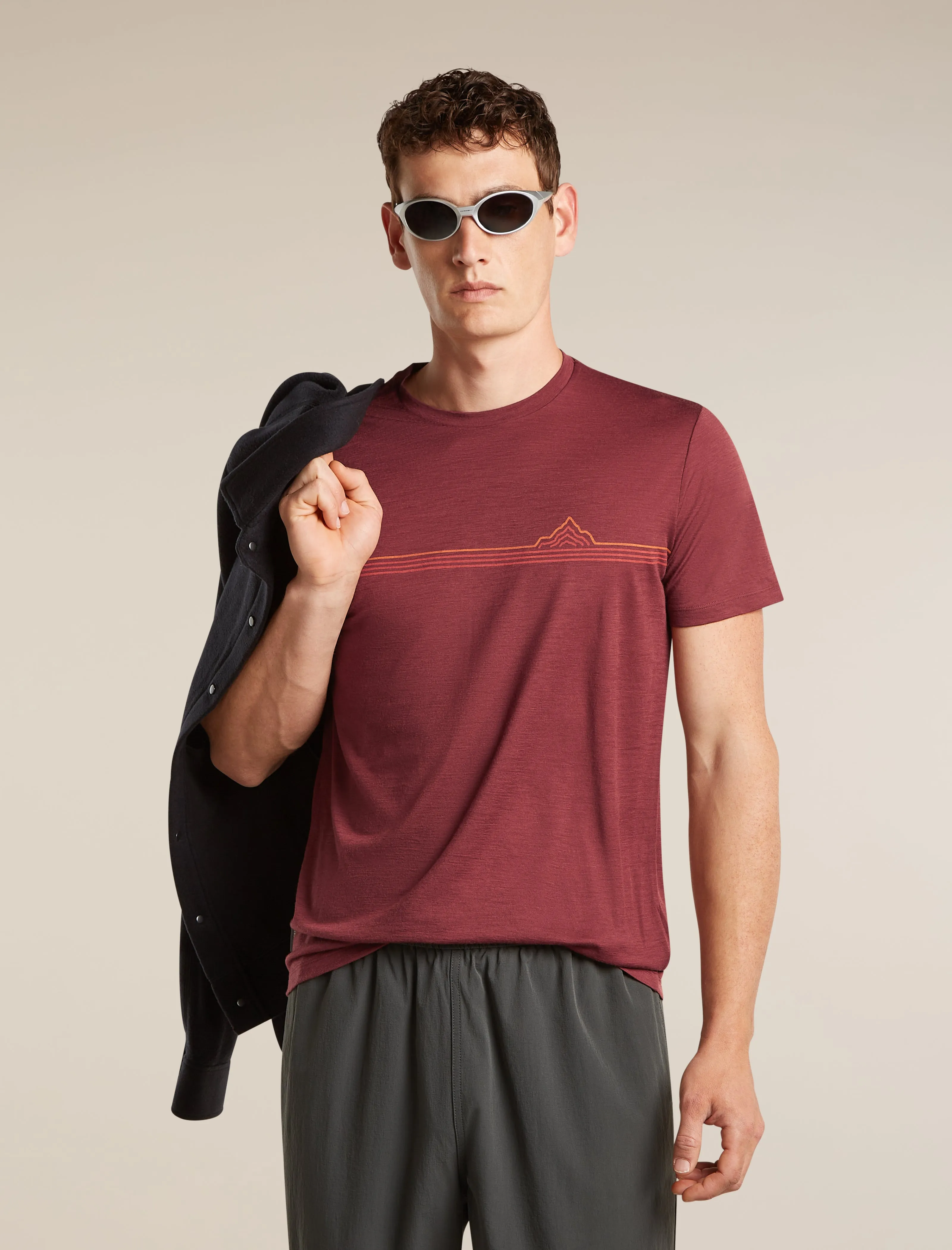 Men's Merino 150 Tech Lite Short Sleeve Tee Range Stripes sold by Icebreaker product image thumbnail 5