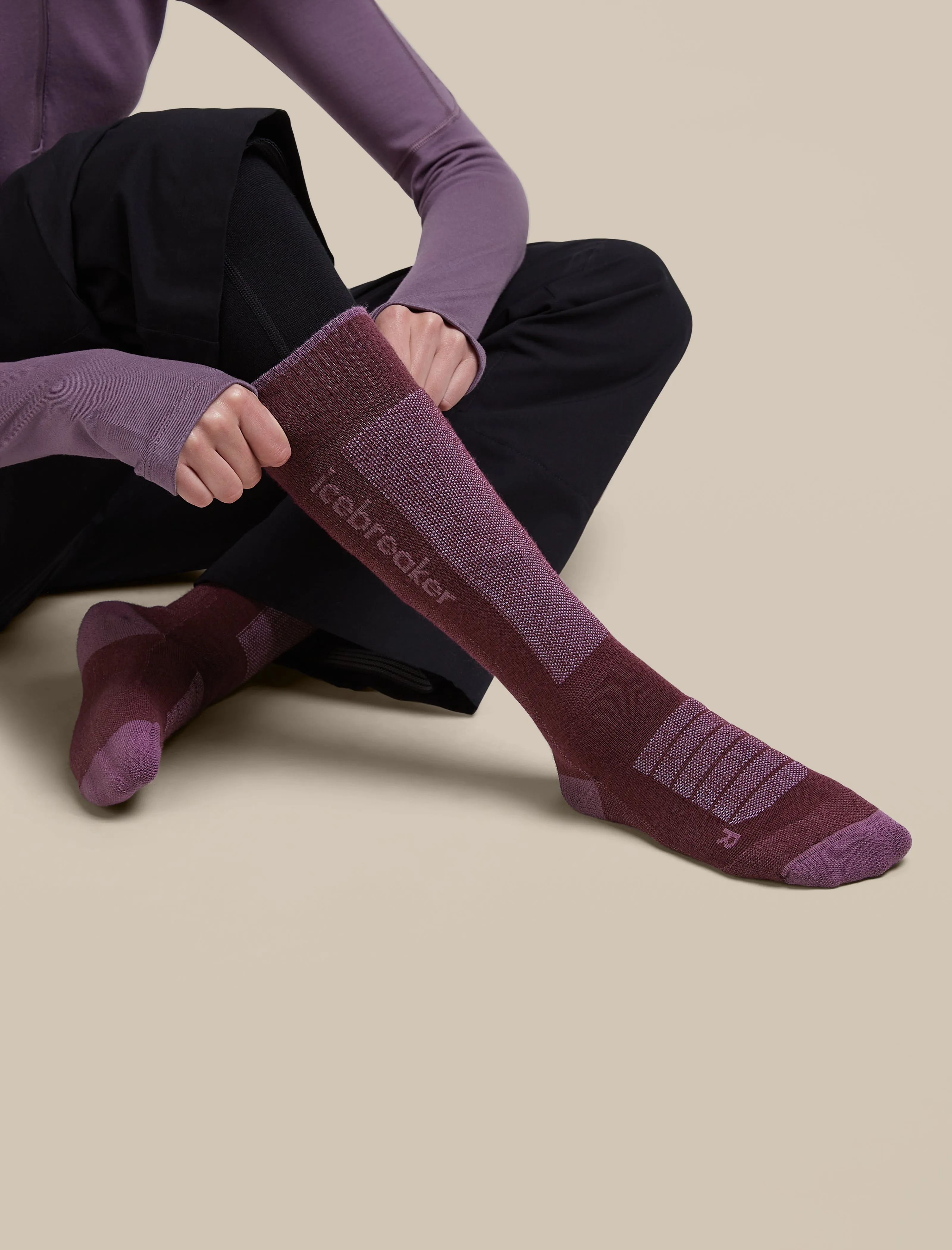 Women's Merino Blend Ski+ Medium Over The Calf Socks sold by Icebreaker product image thumbnail 5