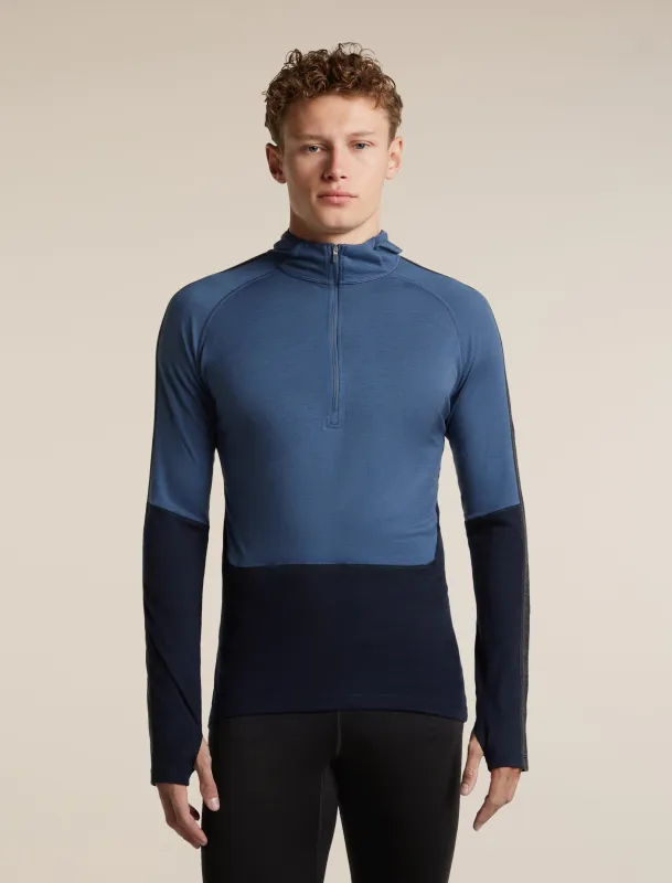 Men's Merino 200 Oasis+ Long Sleeve Thermal Half Zip Hoodie made by Icebreaker