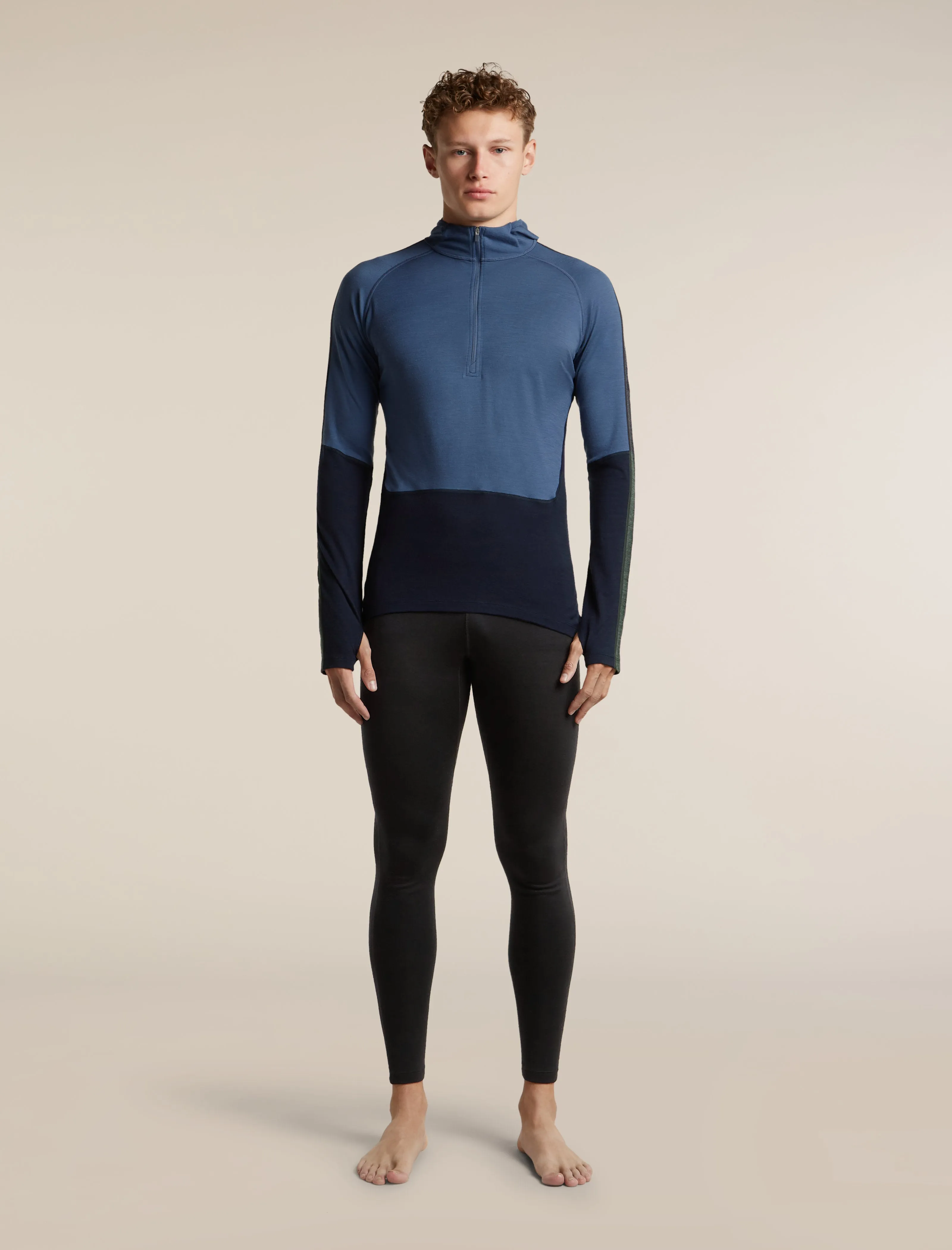 Men's Merino 200 Oasis+ Long Sleeve Thermal Half Zip Hoodie sold by Icebreaker product image thumbnail 3