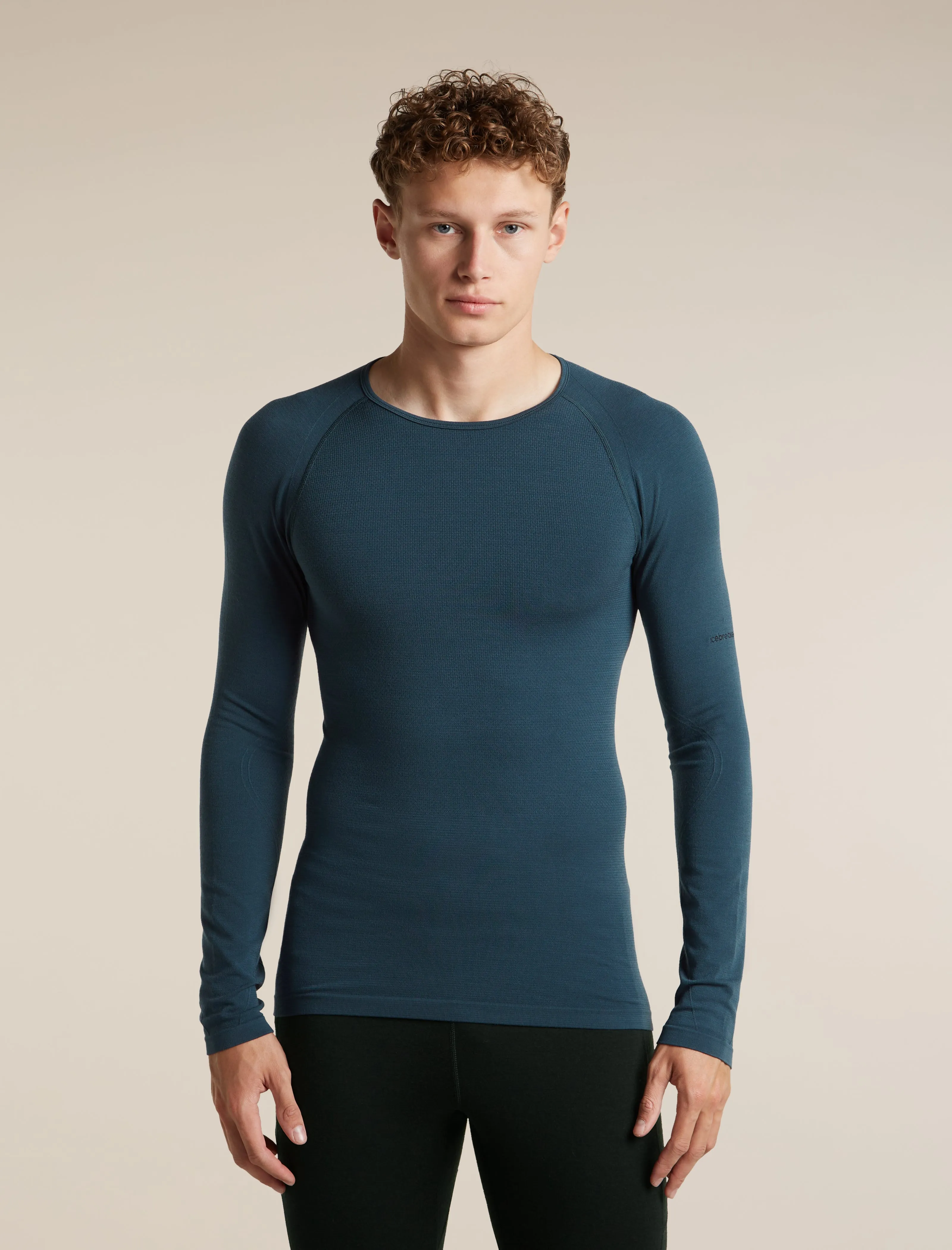 Men's Merino Blend 260 Zoneknit™ Seamless Long Sleeve Crewe Thermal Top sold by Icebreaker
